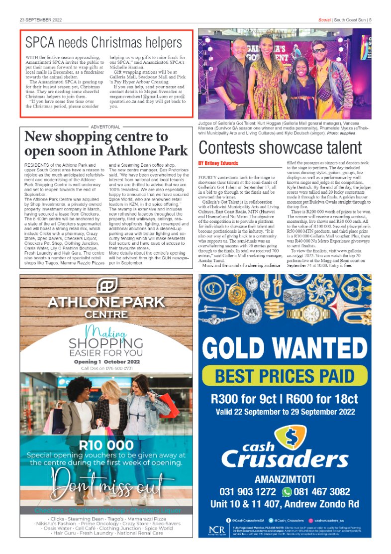 South Coast Sun 23 September 2022 page 5