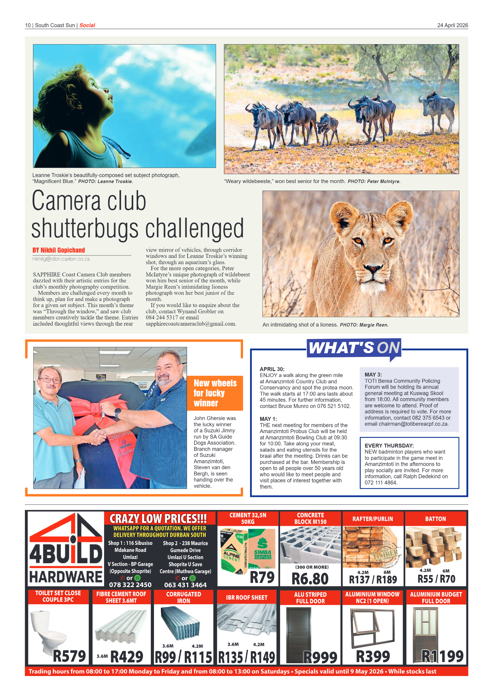 South Coast Sun 24 April 2026 page 10