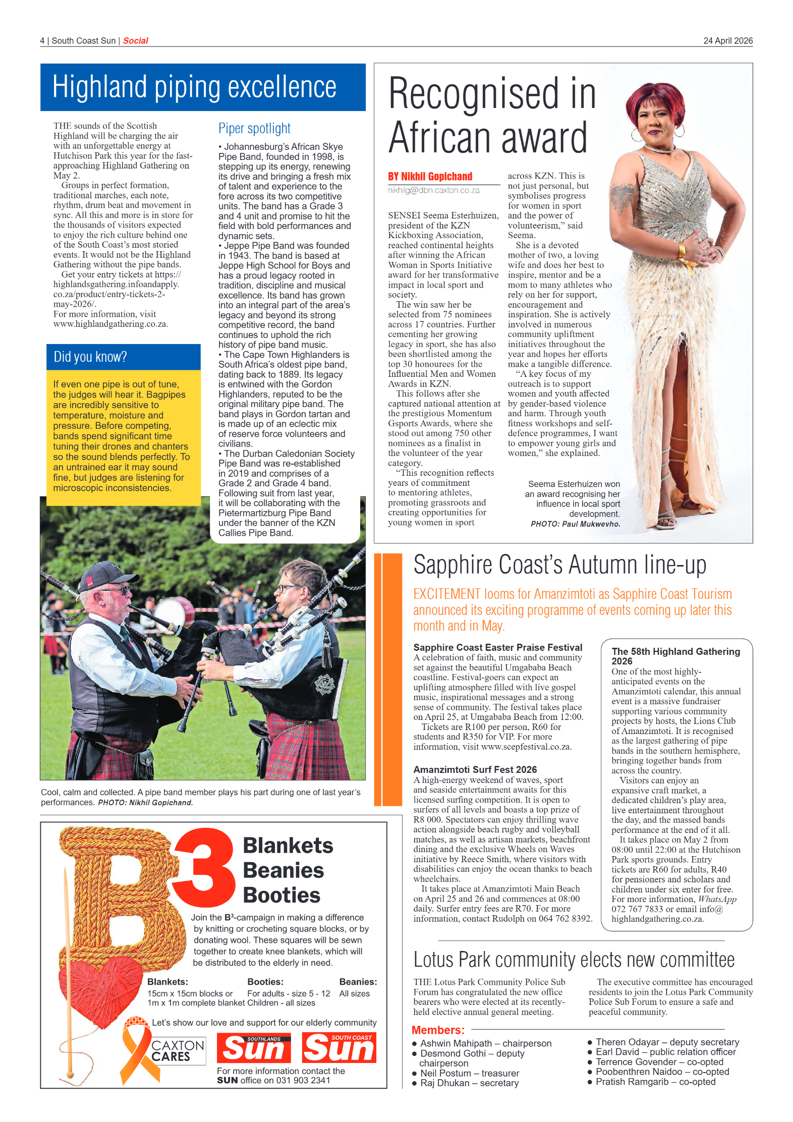 South Coast Sun 24 April 2026 page 4