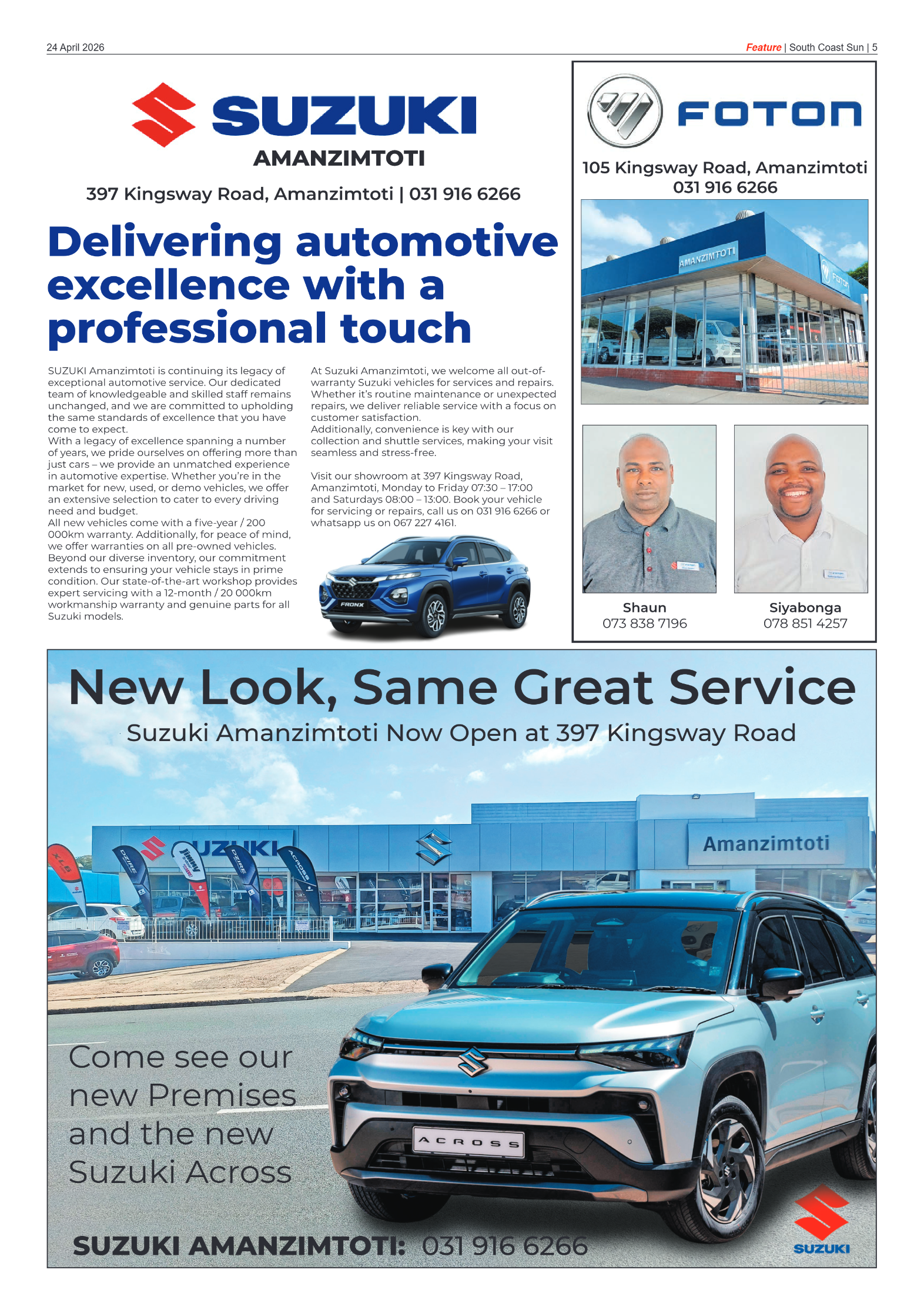 South Coast Sun 24 April 2026 page 5