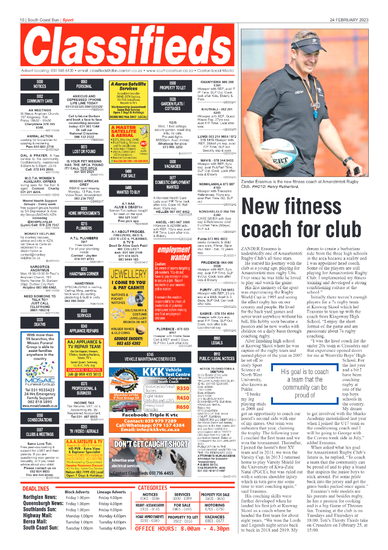 South Coast Sun 23 February 2023 page 10