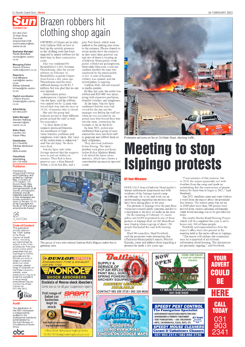 South Coast Sun 23 February 2023 page 2