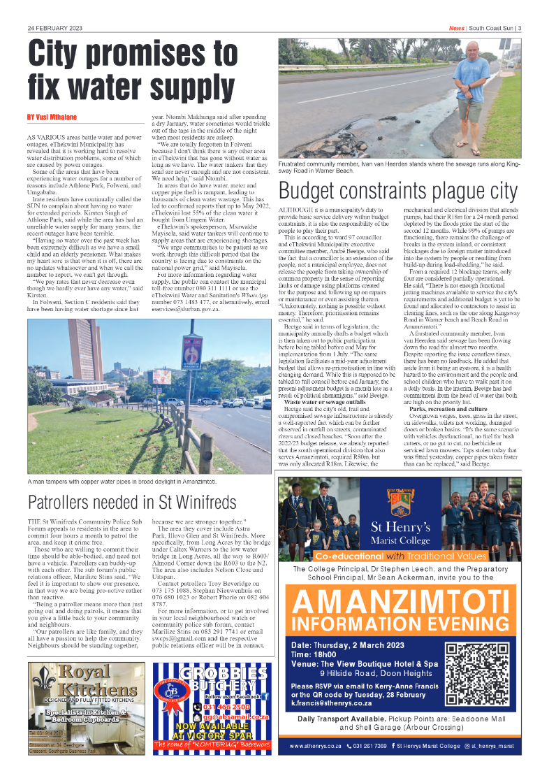 South Coast Sun 23 February 2023 page 3