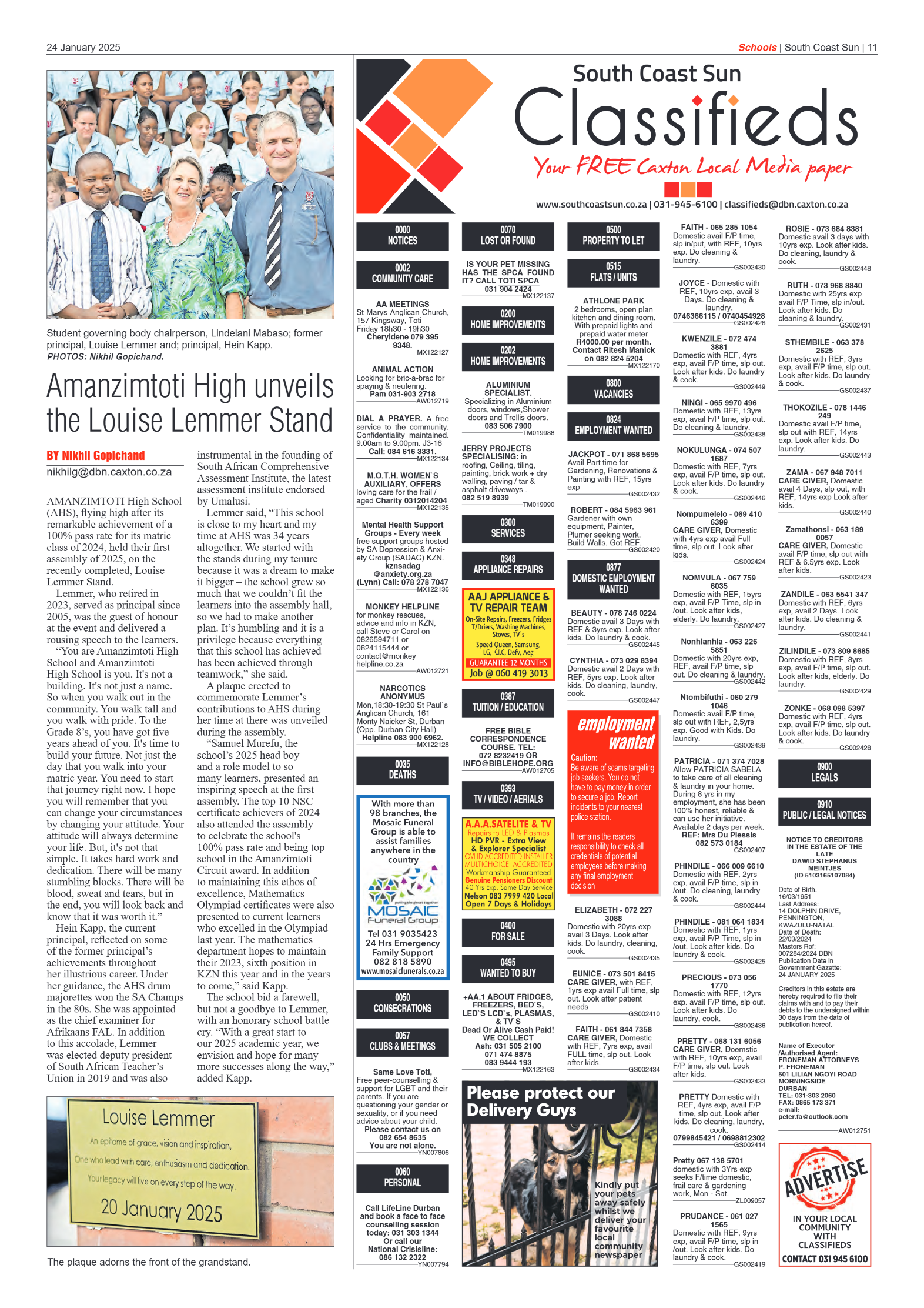 South Coast Sun 24 January 2025 page 11