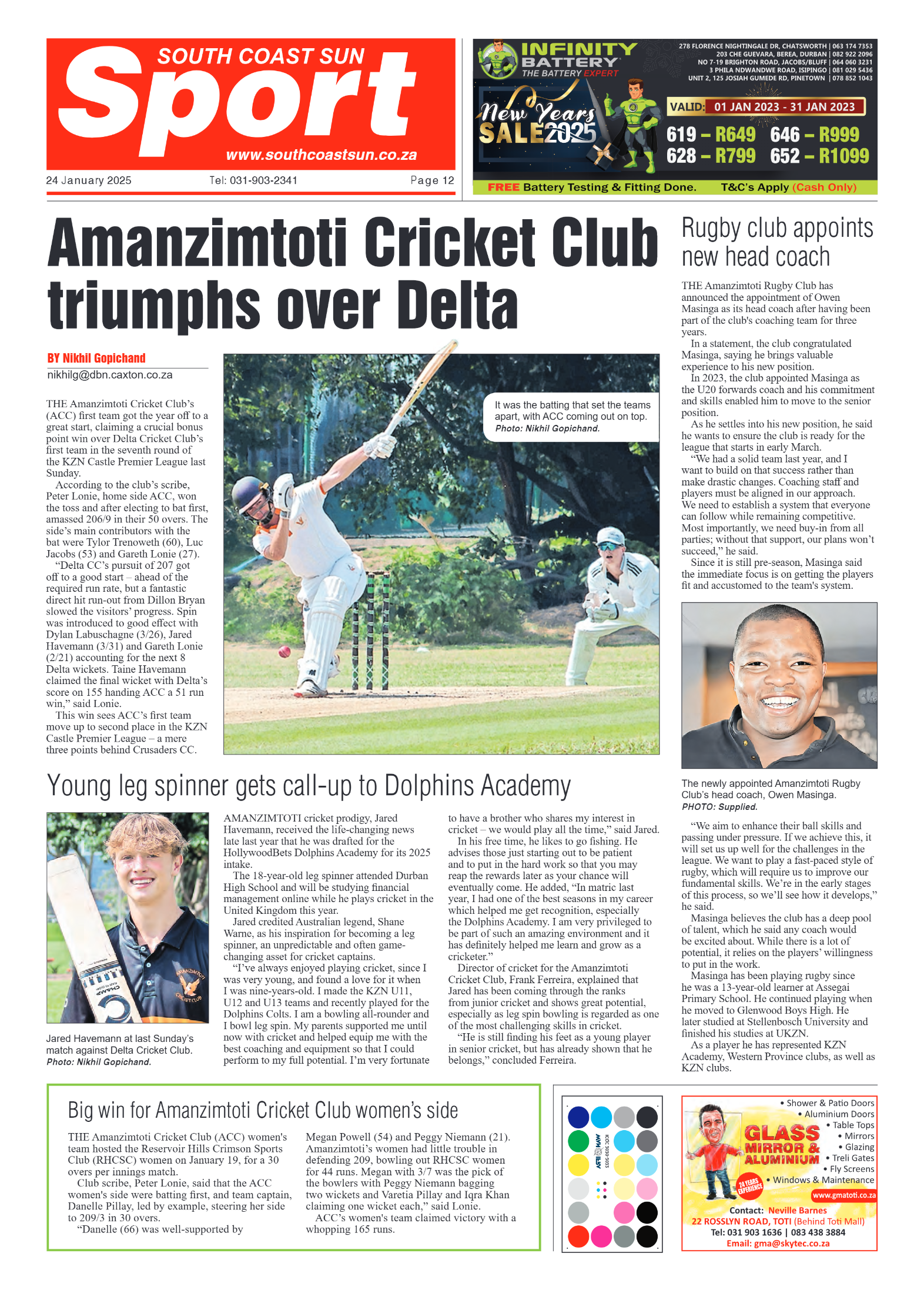 South Coast Sun 24 January 2025 page 12