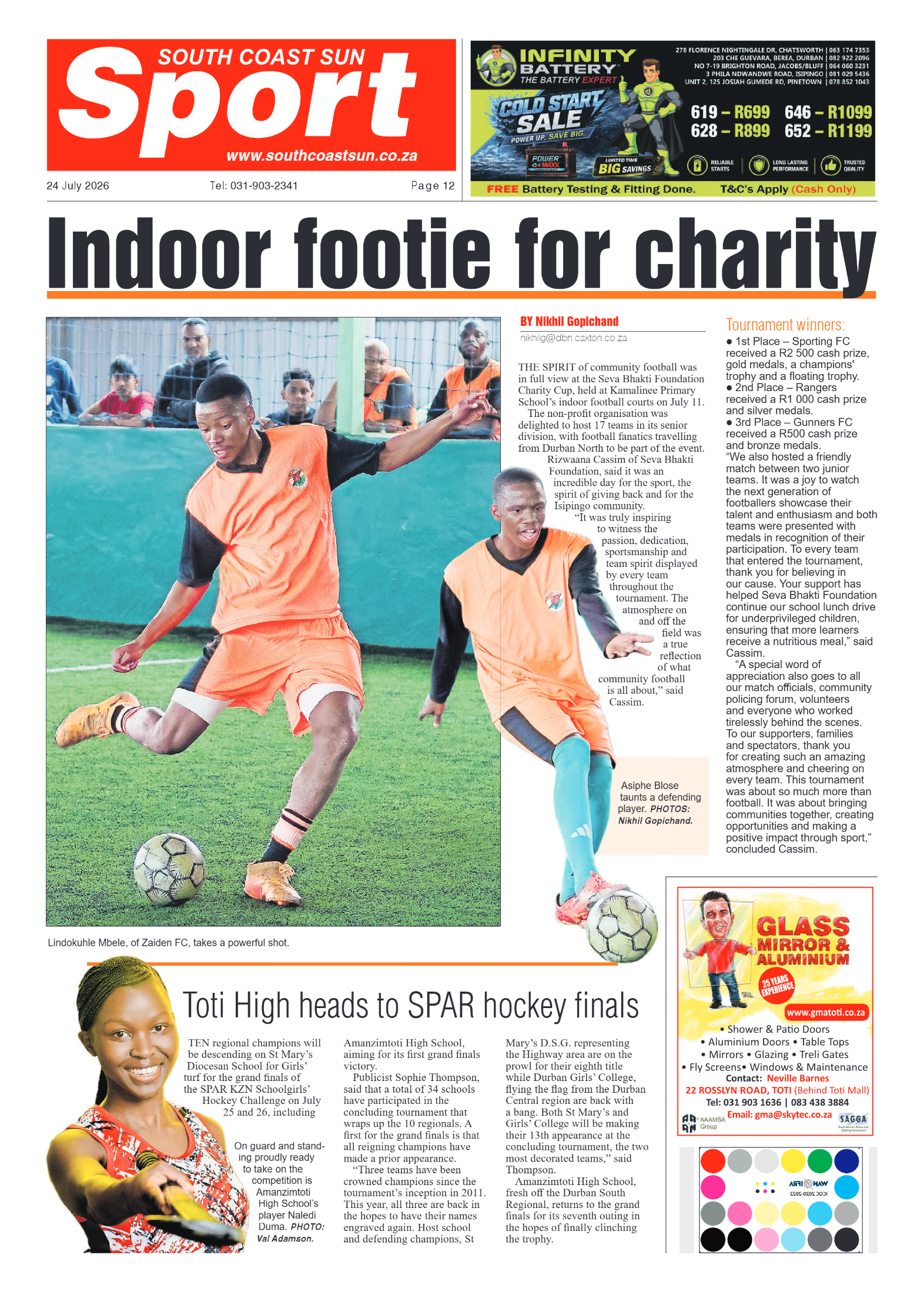 South Coast Sun 24 July 2026 page 12