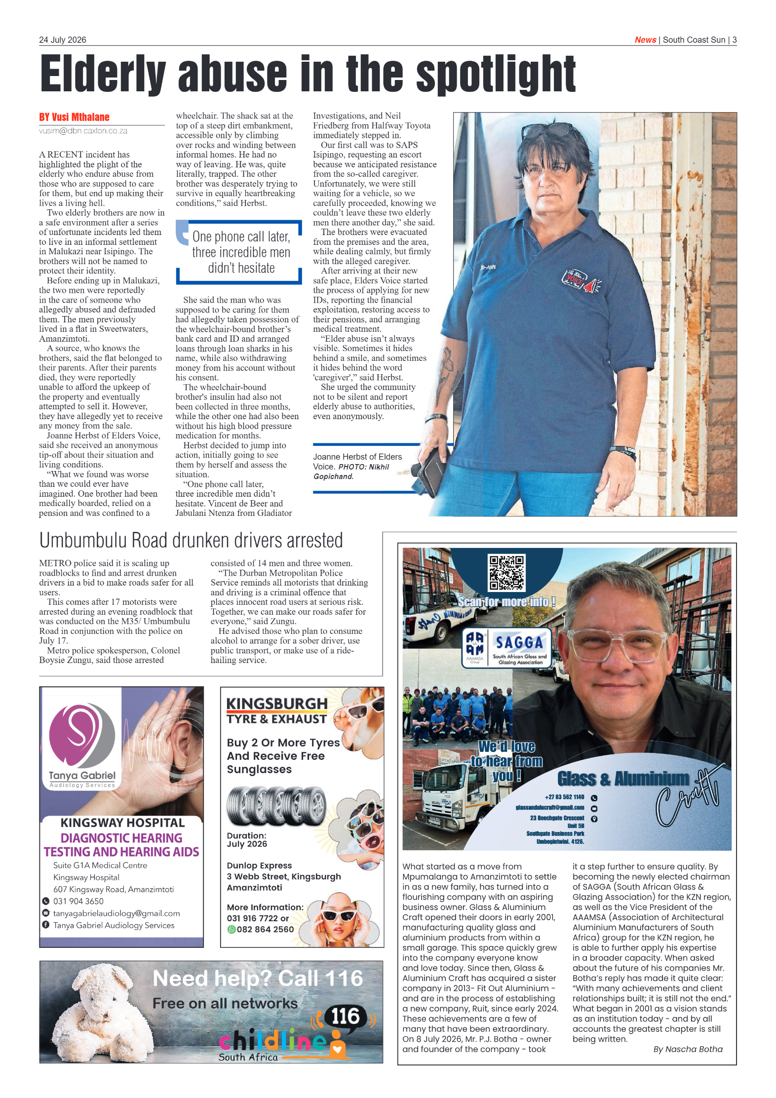 South Coast Sun 24 July 2026 page 3