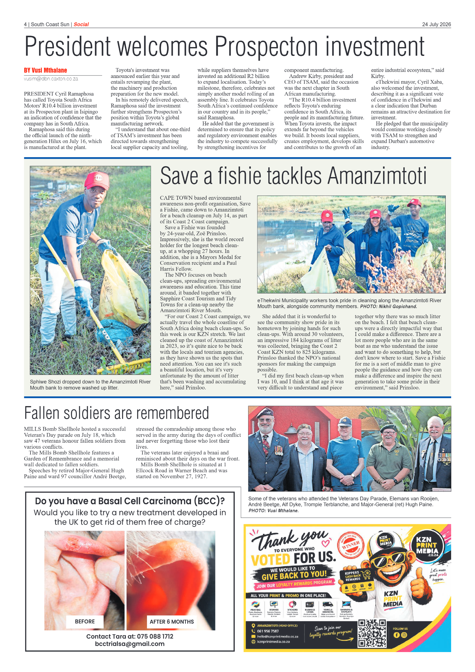 South Coast Sun 24 July 2026 page 4