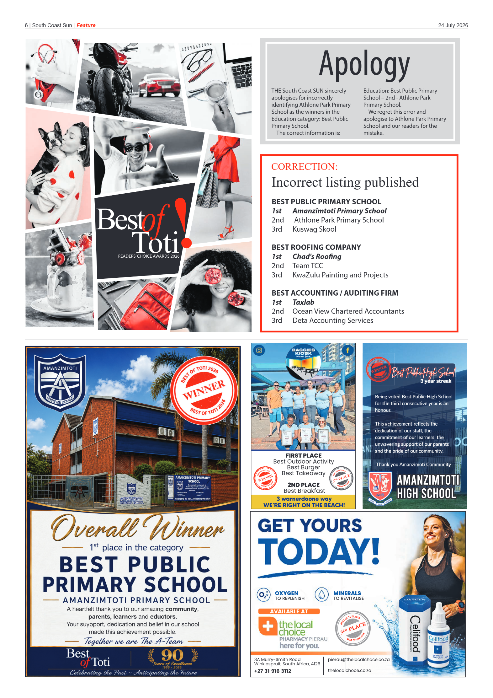 South Coast Sun 24 July 2026 page 6