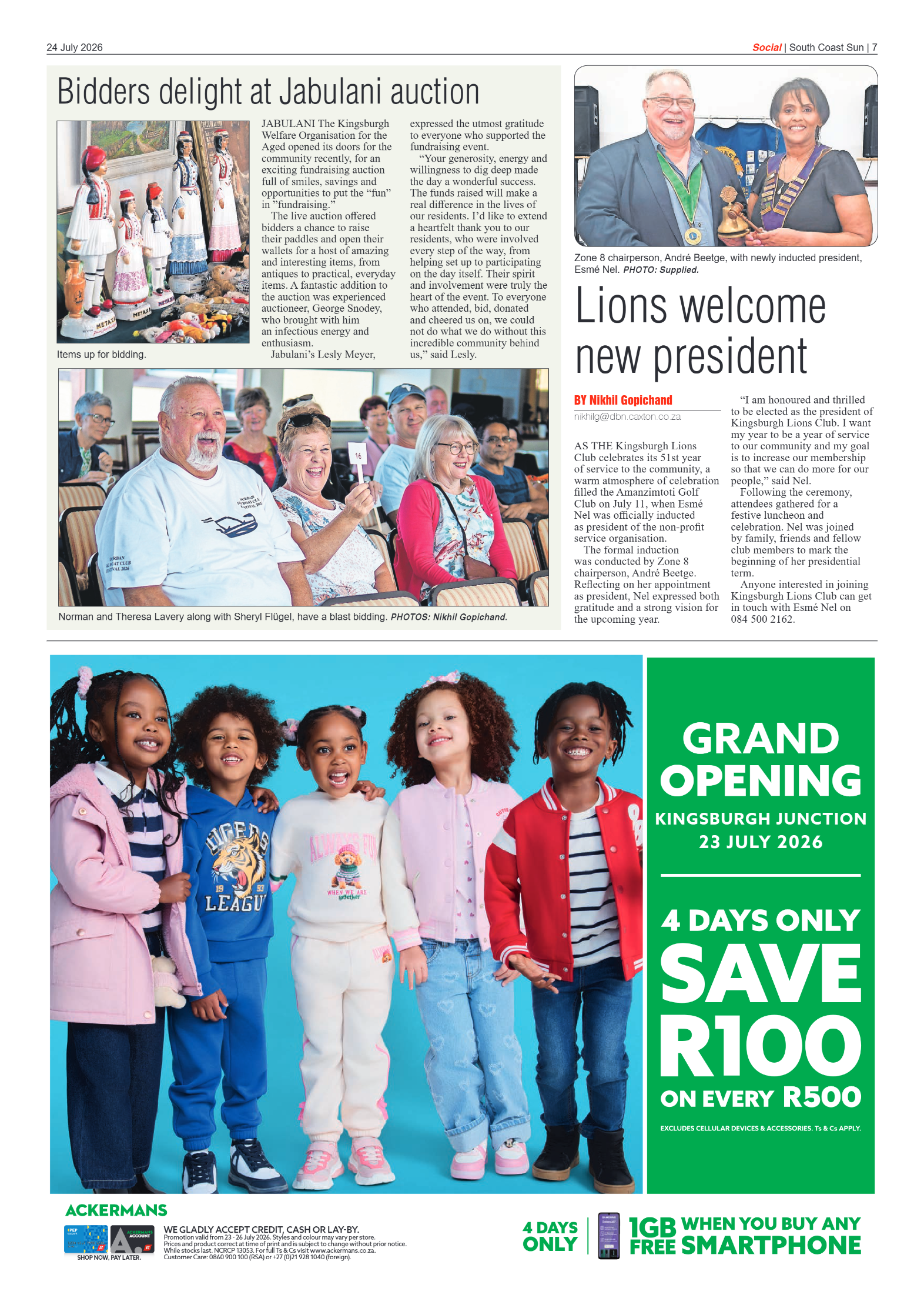 South Coast Sun 24 July 2026 page 7