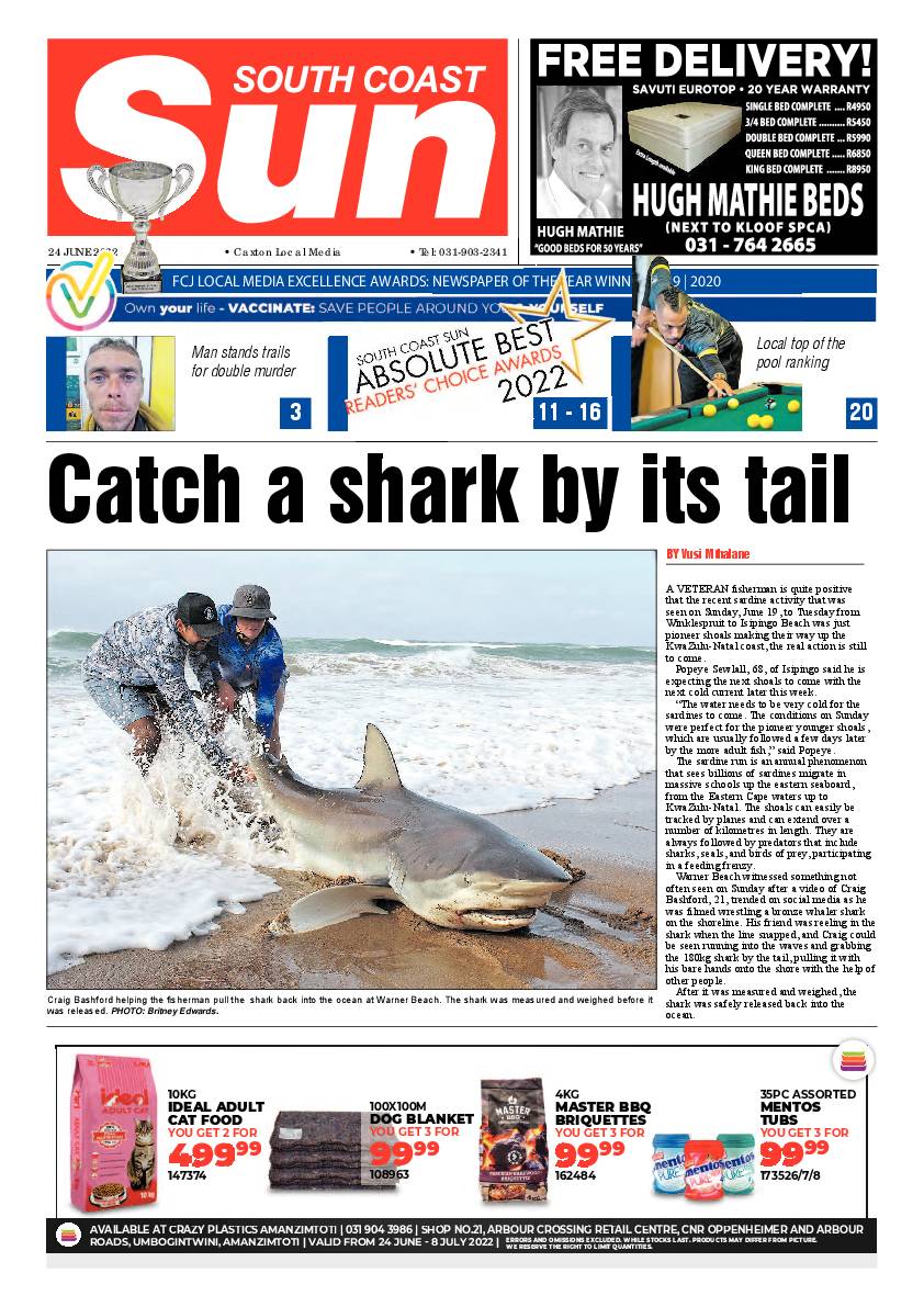 South Coast Sun 24 June 2022 page 1