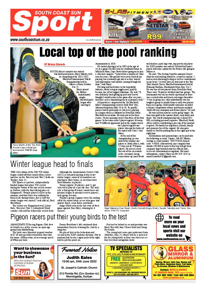 South Coast Sun 24 June 2022 page 20