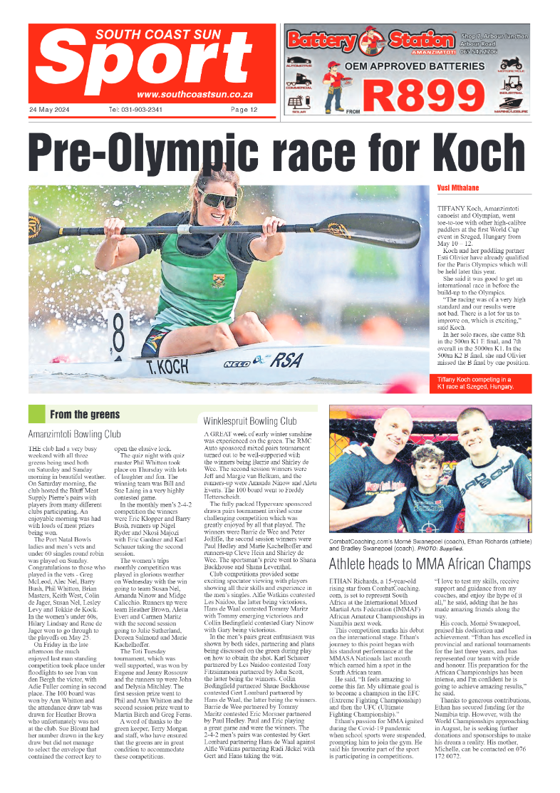 South Coast Sun 24 May 2024 page 12