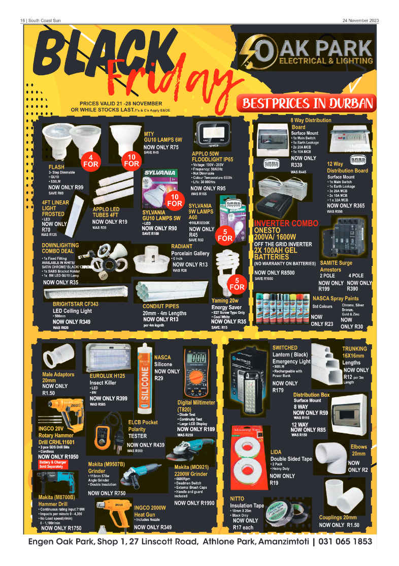 South Coast Sun 24 November 2023 page 16