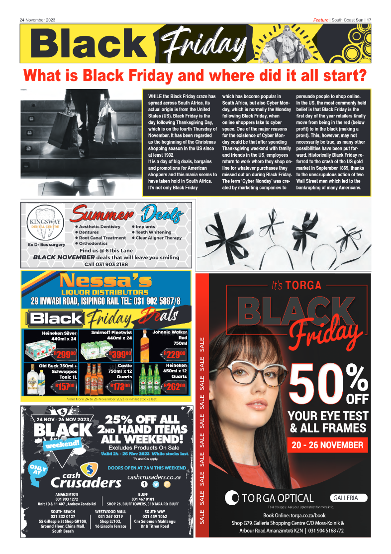 South Coast Sun 24 November 2023 page 17