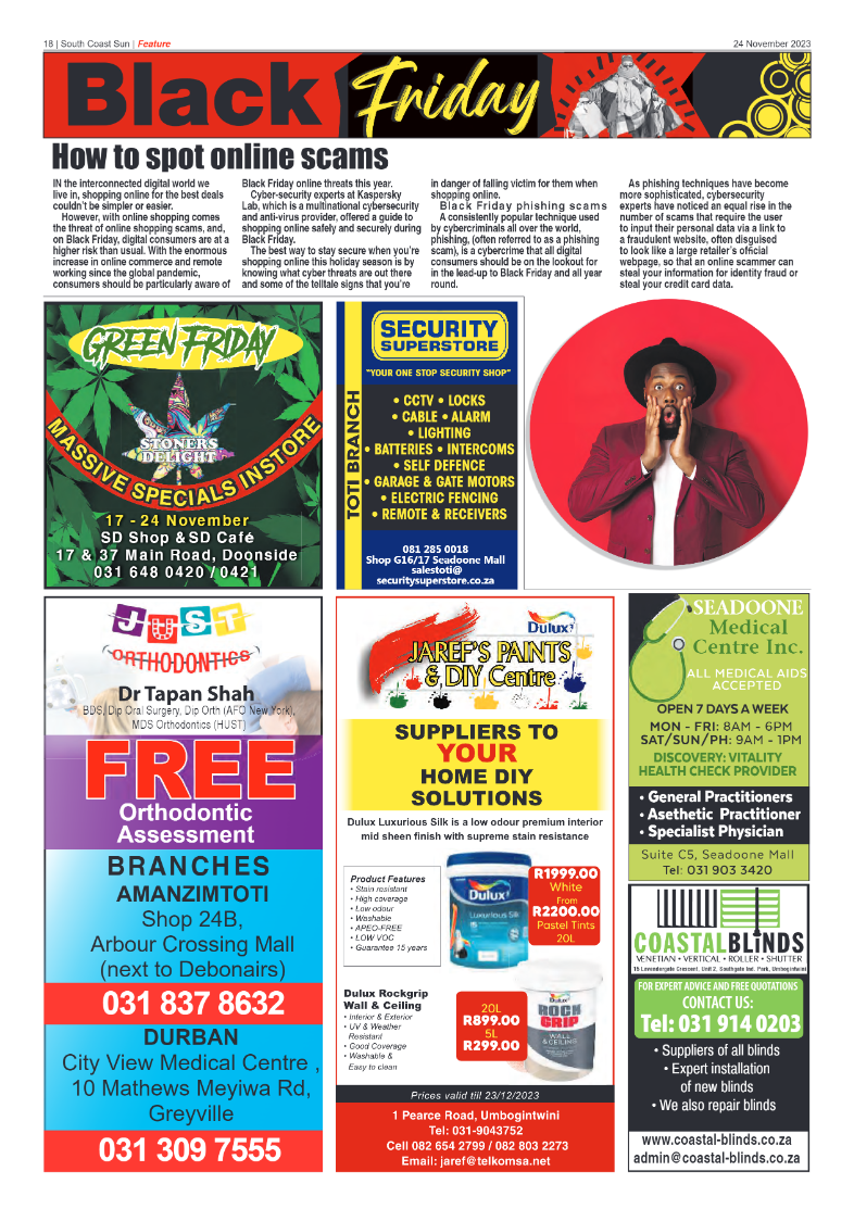 South Coast Sun 24 November 2023 page 18