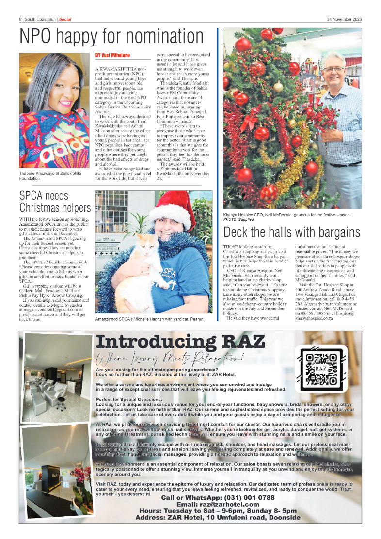 South Coast Sun 24 November 2023 page 8