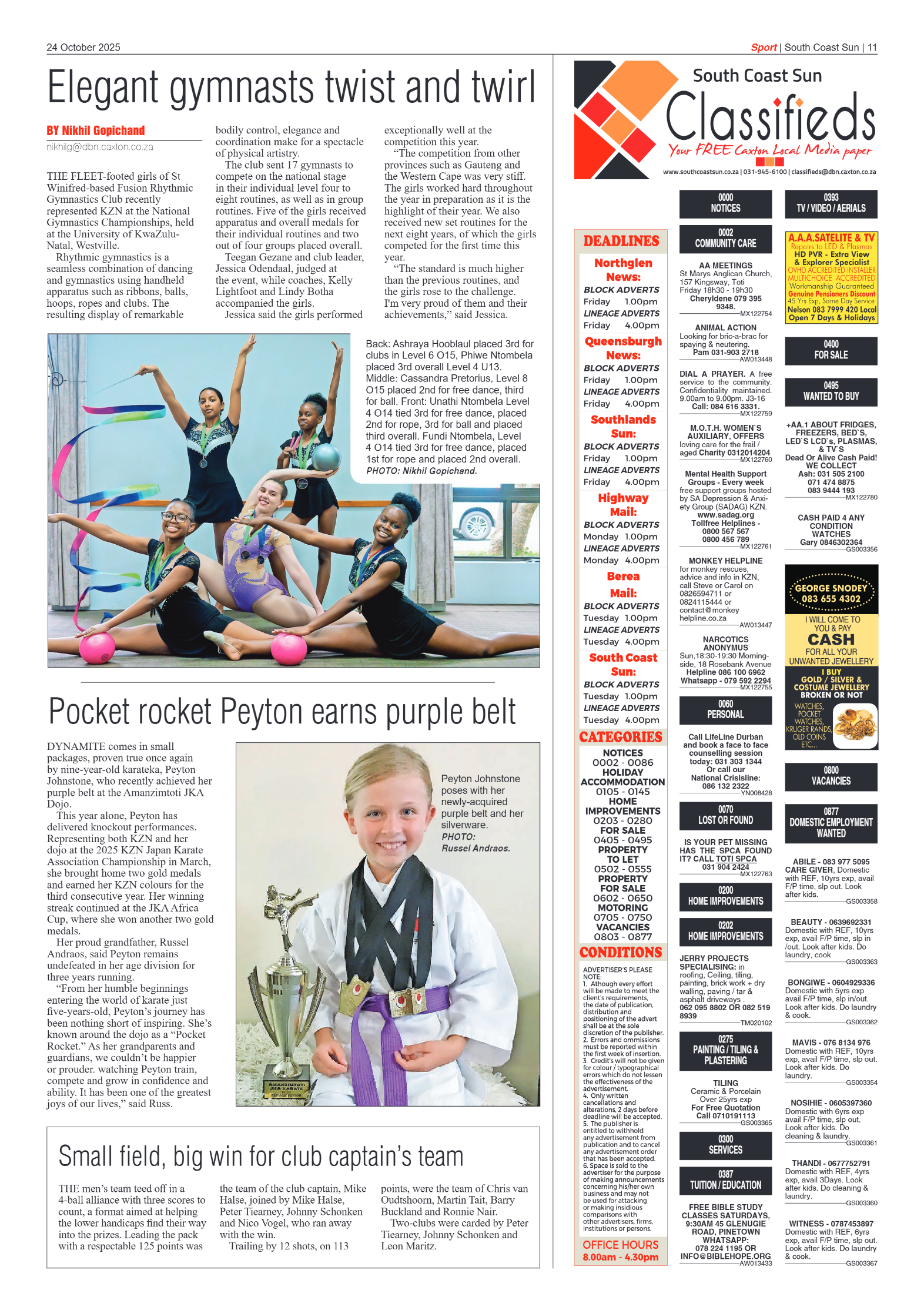 South Coast Sun 24 October 2025 page 10