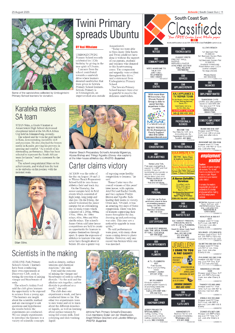 South Coast Sun 25 August 2023 page 11