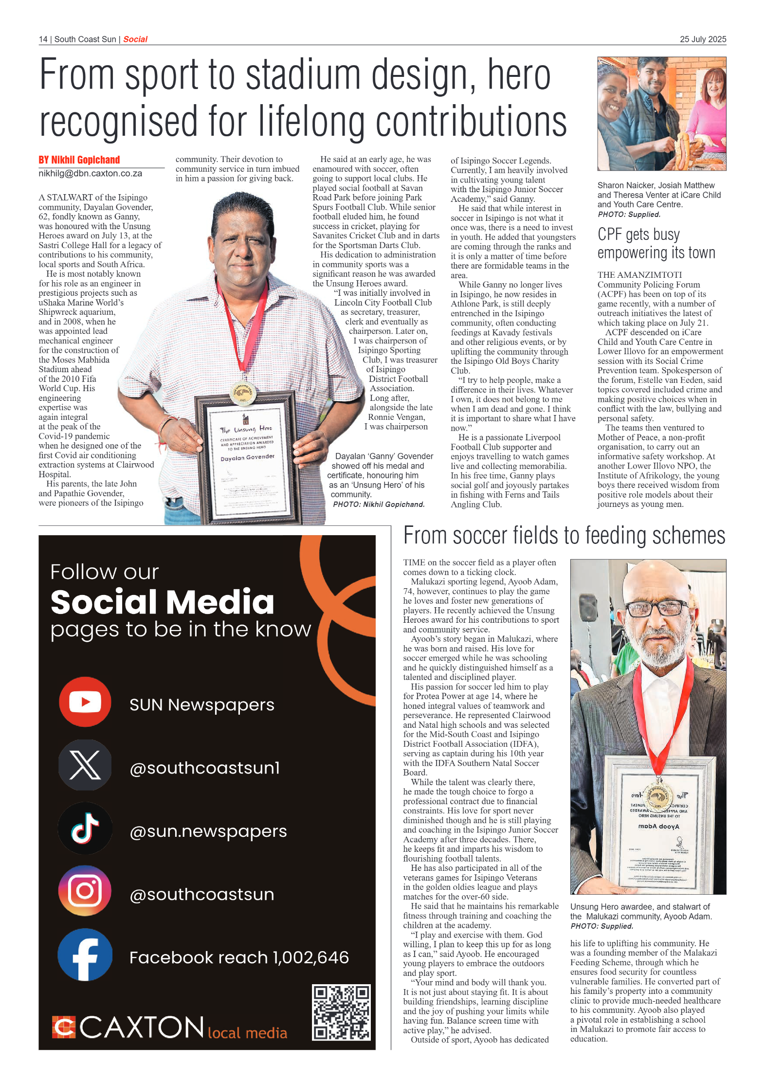 South Coast Sun 25 July 2025 page 14