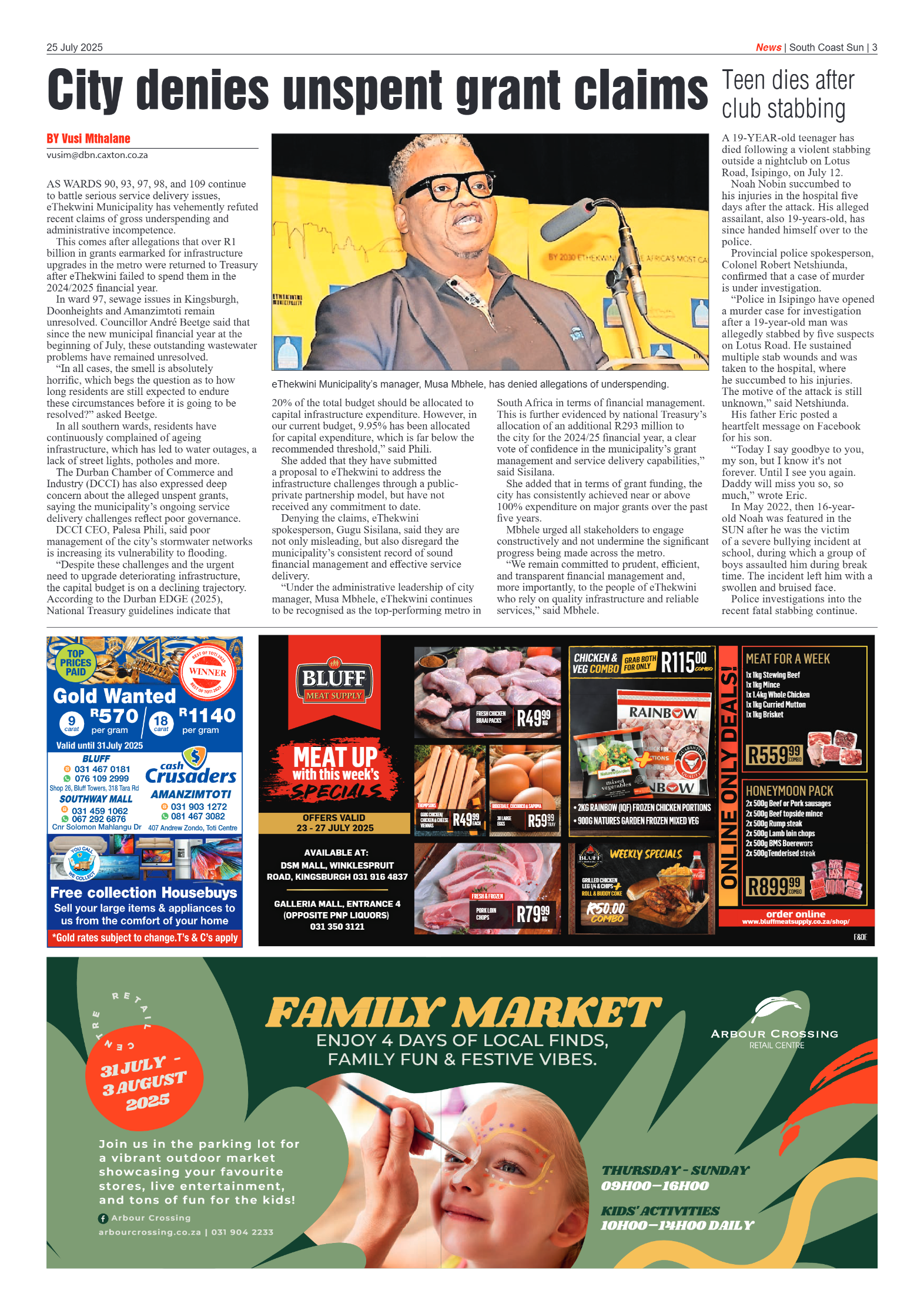 South Coast Sun 25 July 2025 page 3