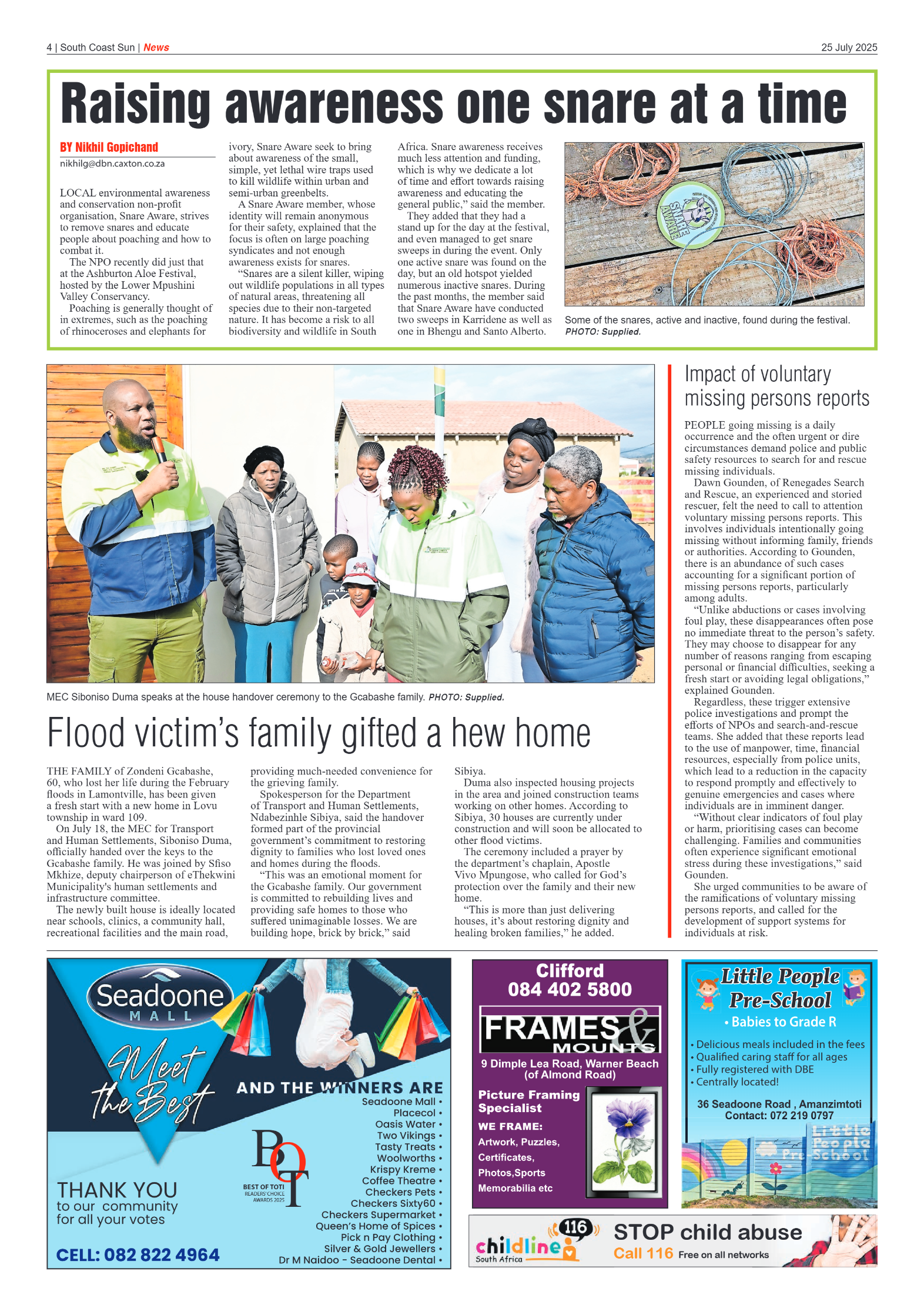 South Coast Sun 25 July 2025 page 4