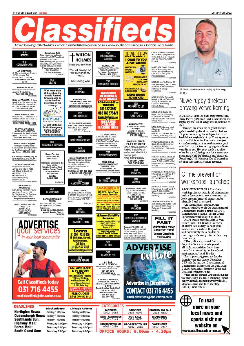 South Coast Sun 25 March 2022 page 13