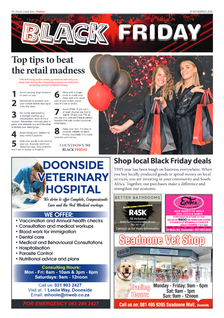 South Coast Sun 25 November 2022 page 14