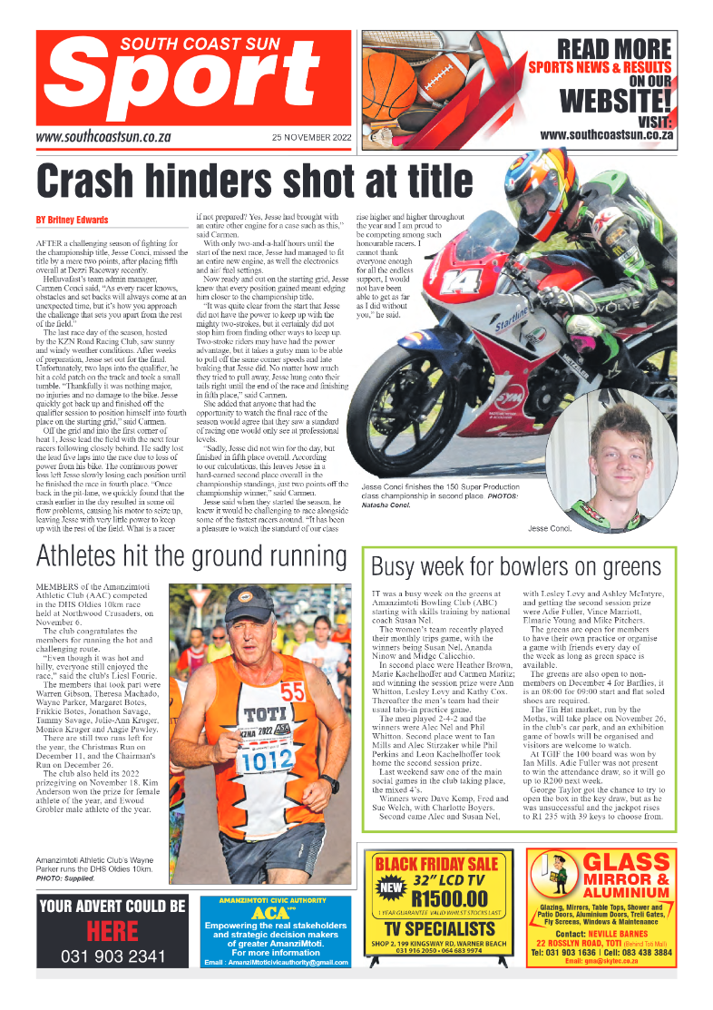 South Coast Sun 25 November 2022 page 22