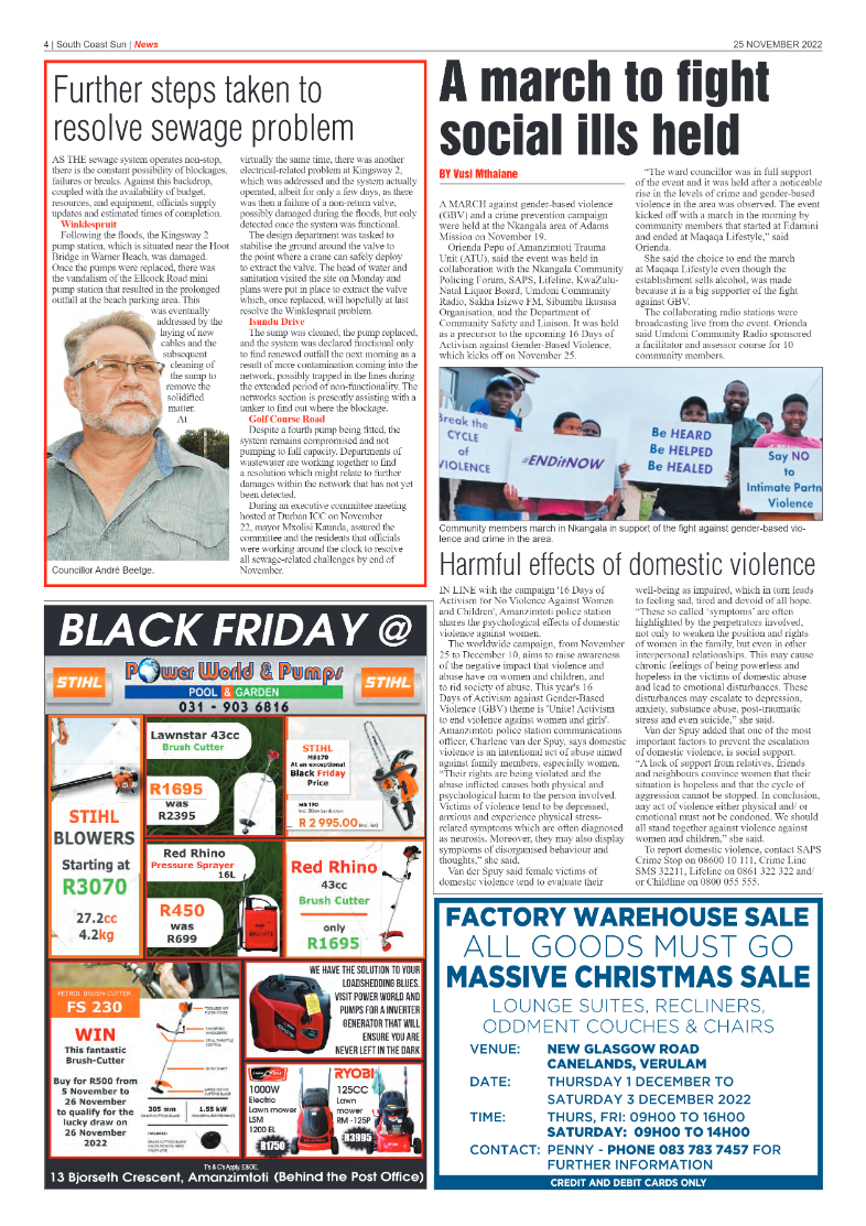 South Coast Sun 25 November 2022 page 4