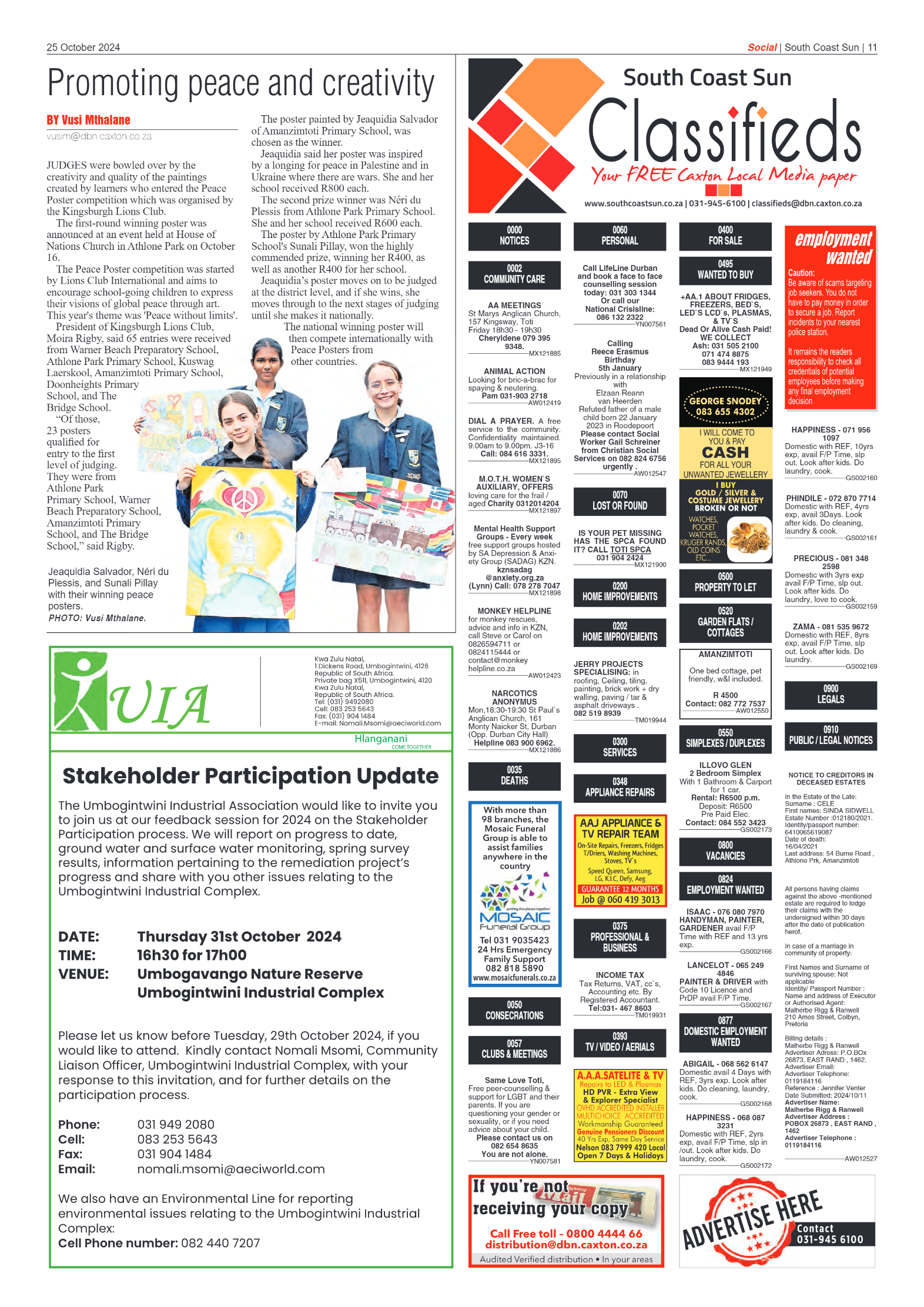 South Coast Sun 25 October 2024 page 11