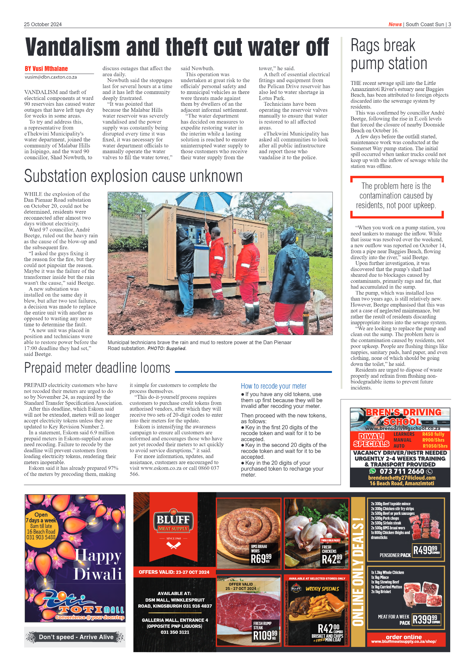 South Coast Sun 25 October 2024 page 3