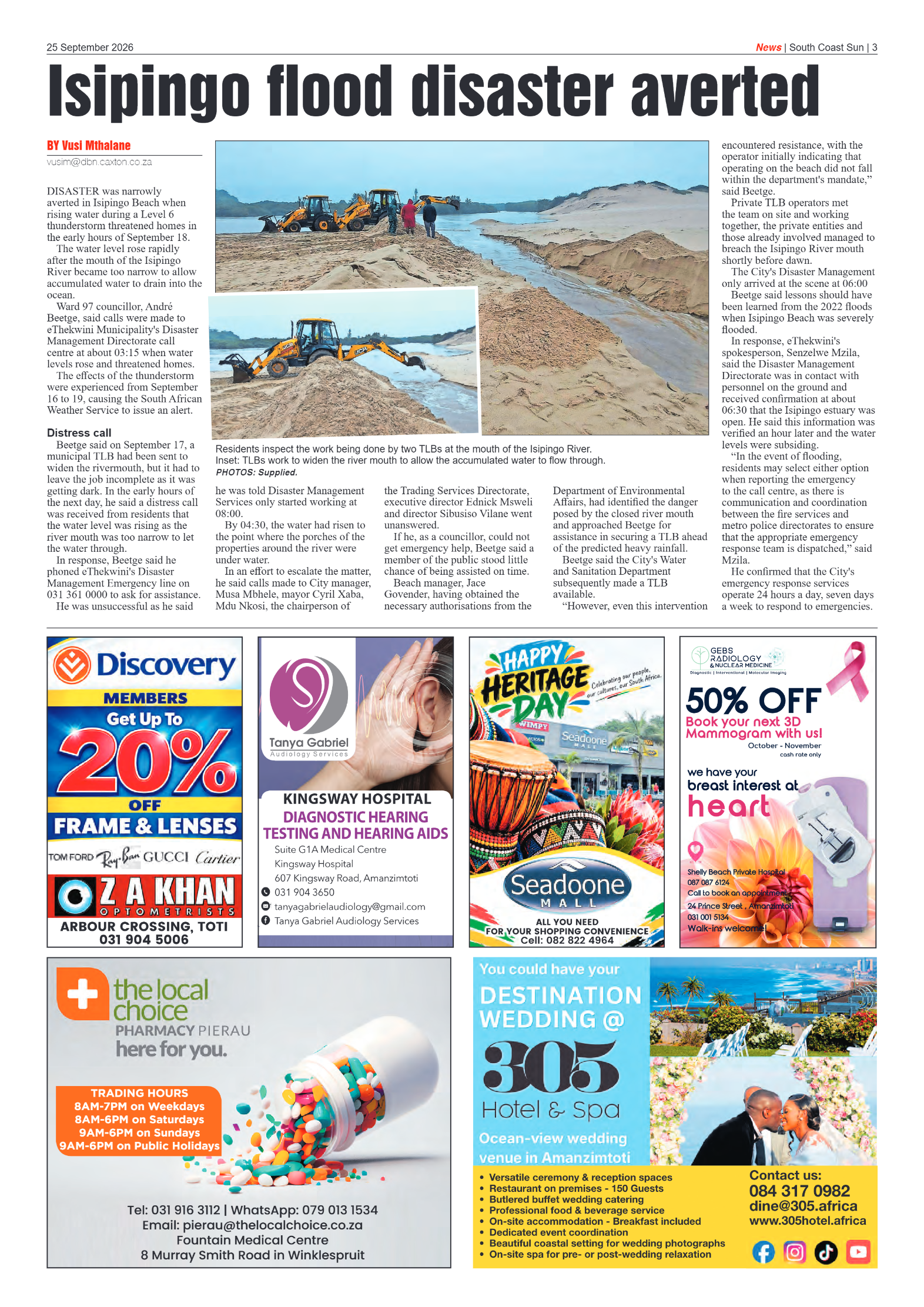 South Coast Sun 25 September 2026 page 3