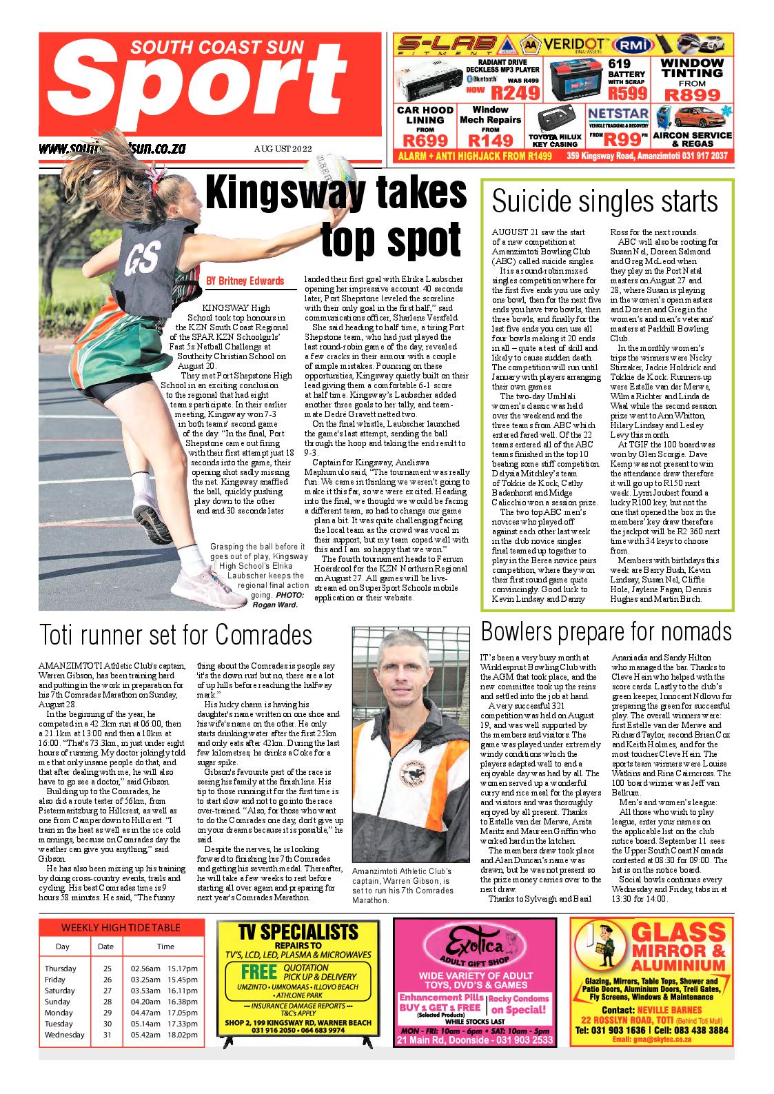 South Coast Sun 26 August 2022 page 12