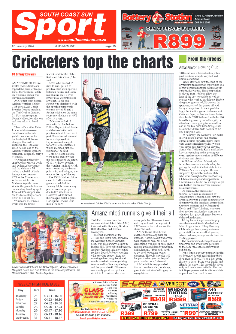 South Coast Sun 26 January 2024 page 16
