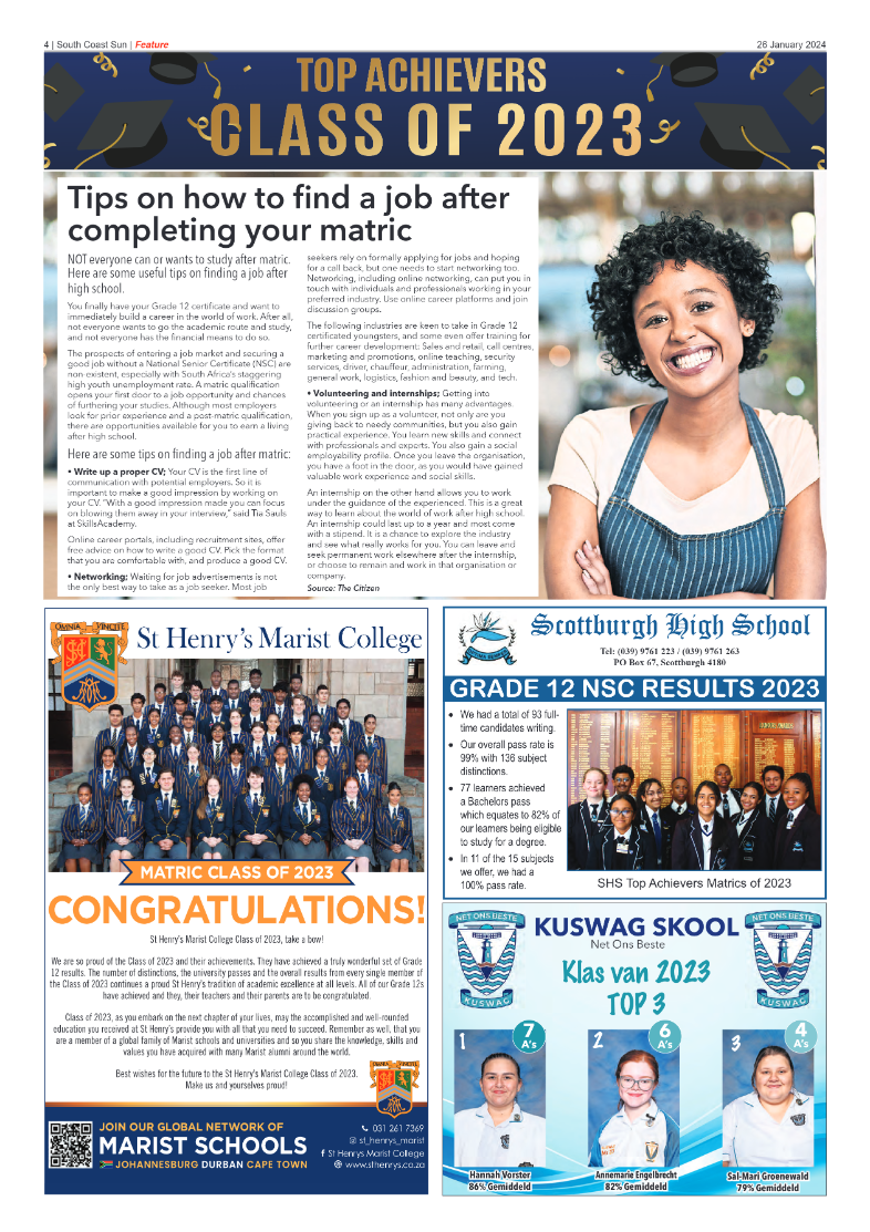 South Coast Sun 26 January 2024 page 4