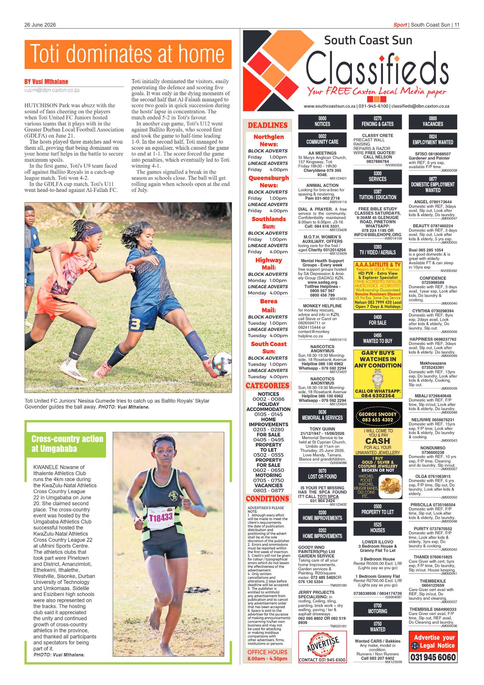 South Coast Sun 26 June 2026 page 11