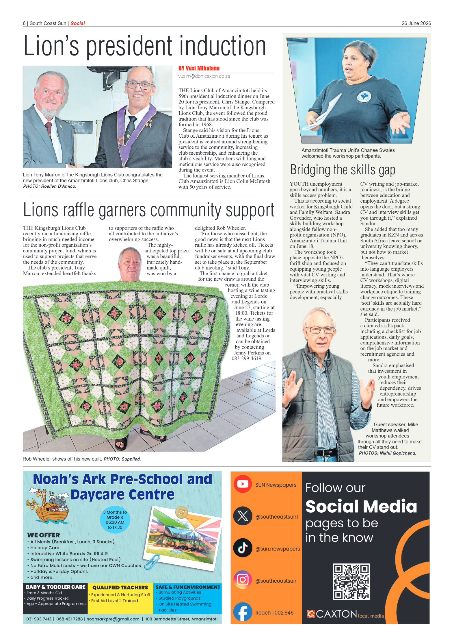 South Coast Sun 26 June 2026 page 6