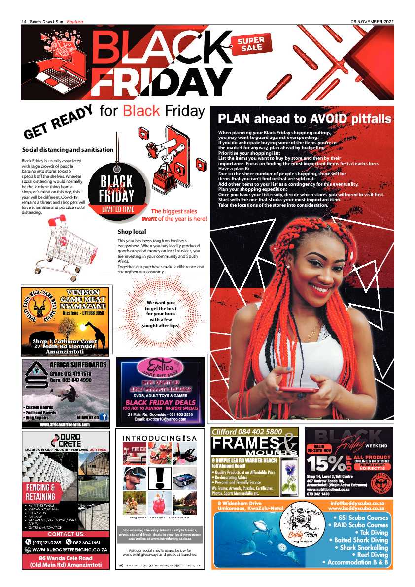 South Coast Sun 26 November 2021 page 14