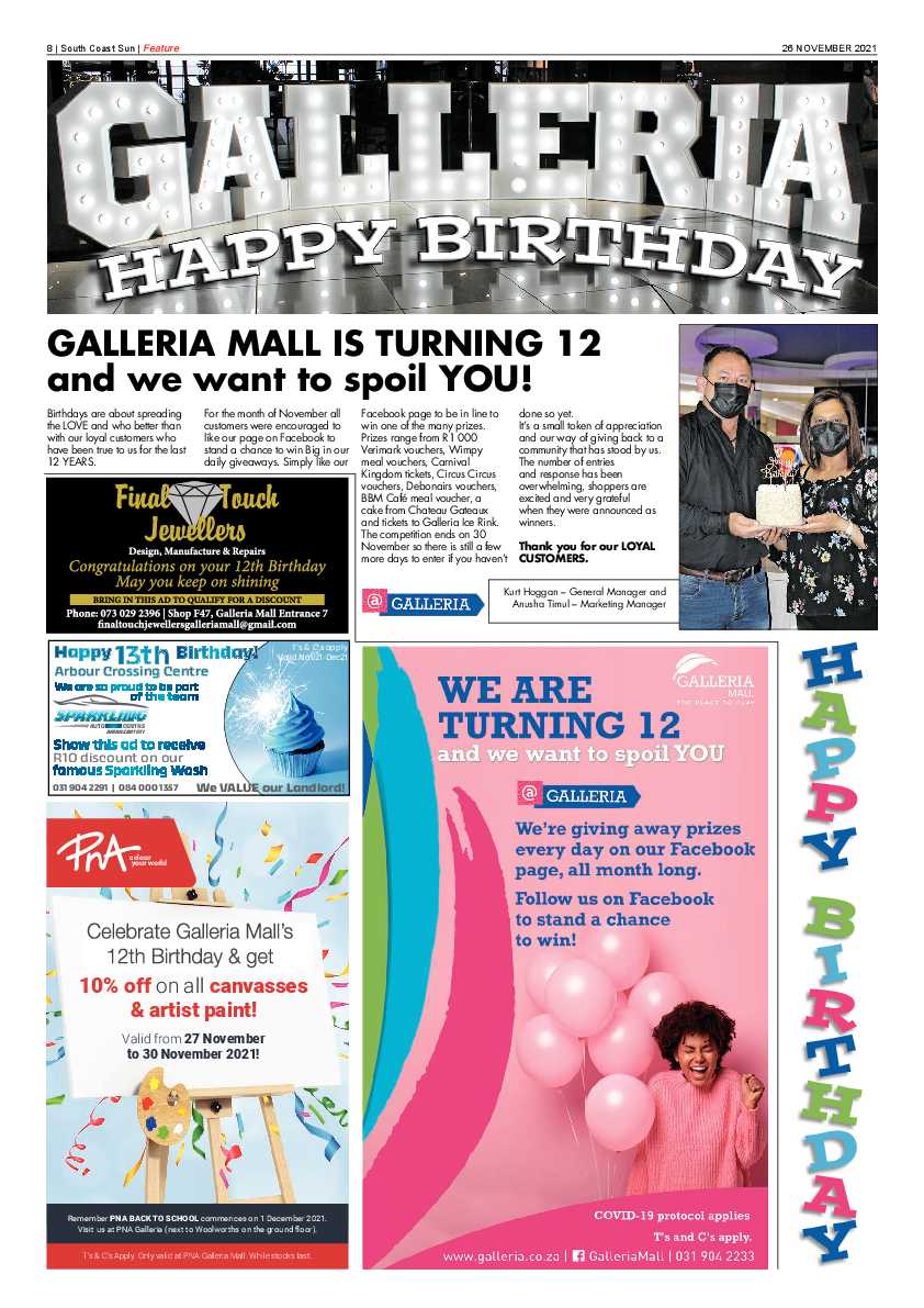 South Coast Sun 26 November 2021 page 8