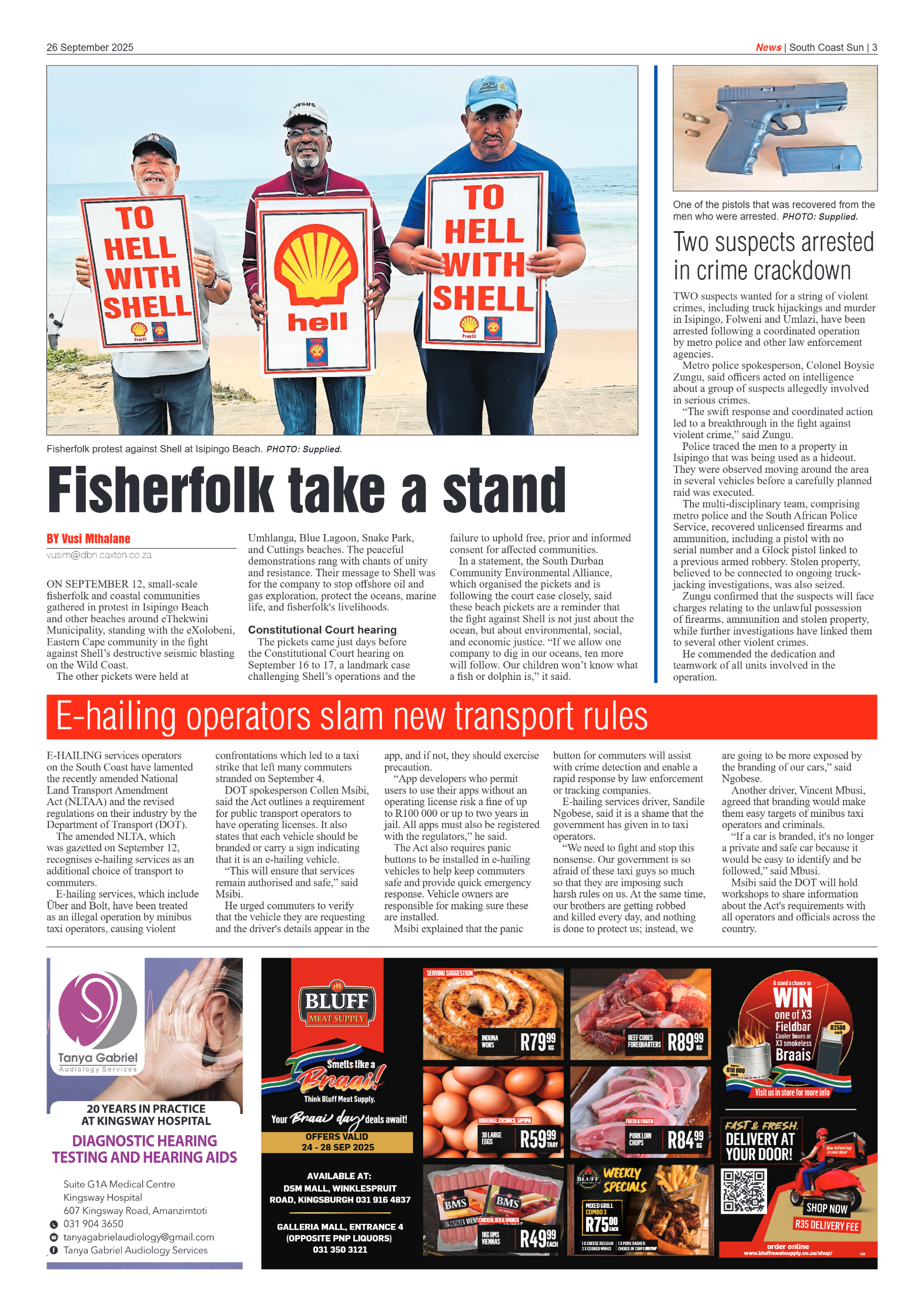 South Coast Sun 26 September 2025 page 3