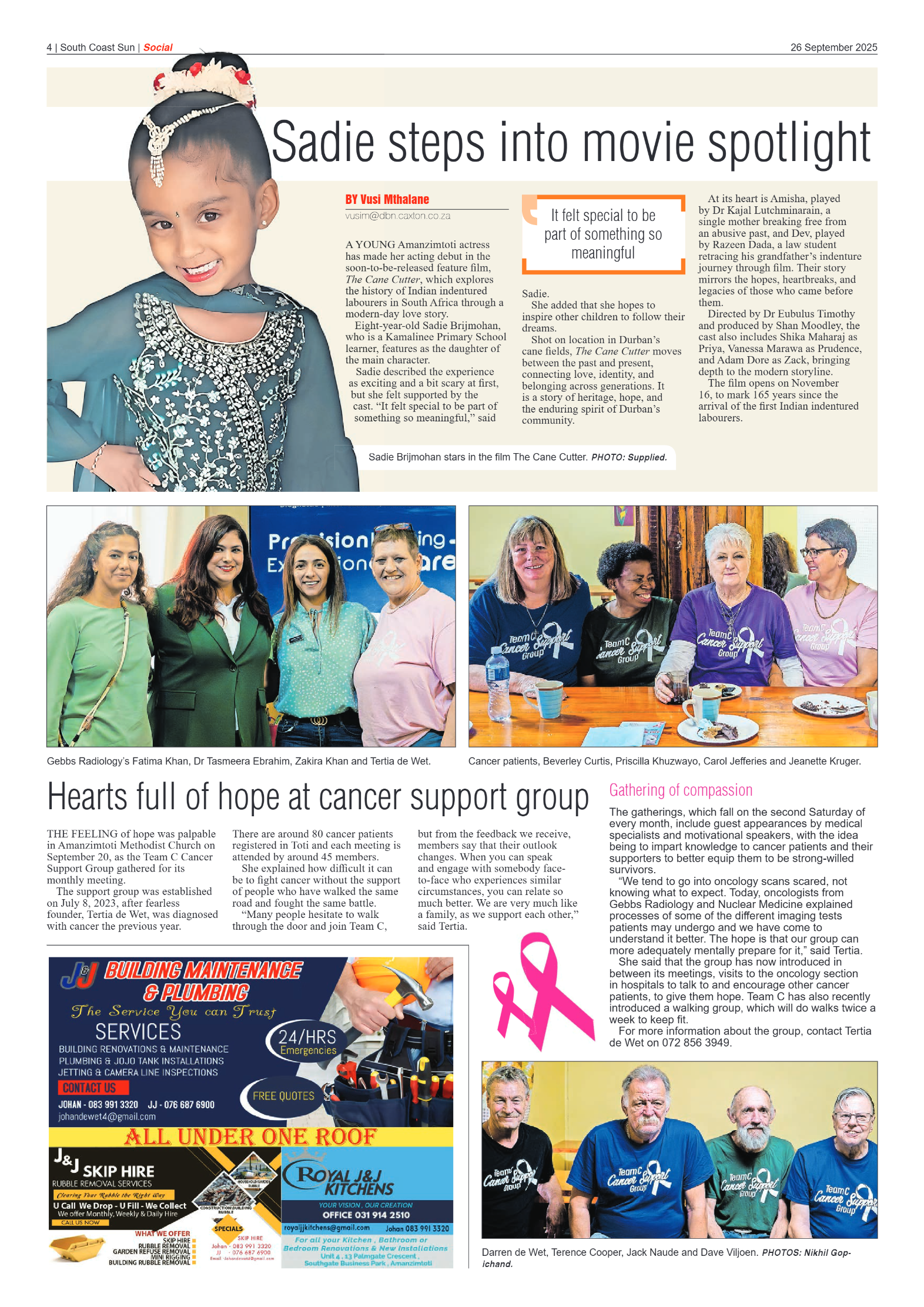 South Coast Sun 26 September 2025 page 4