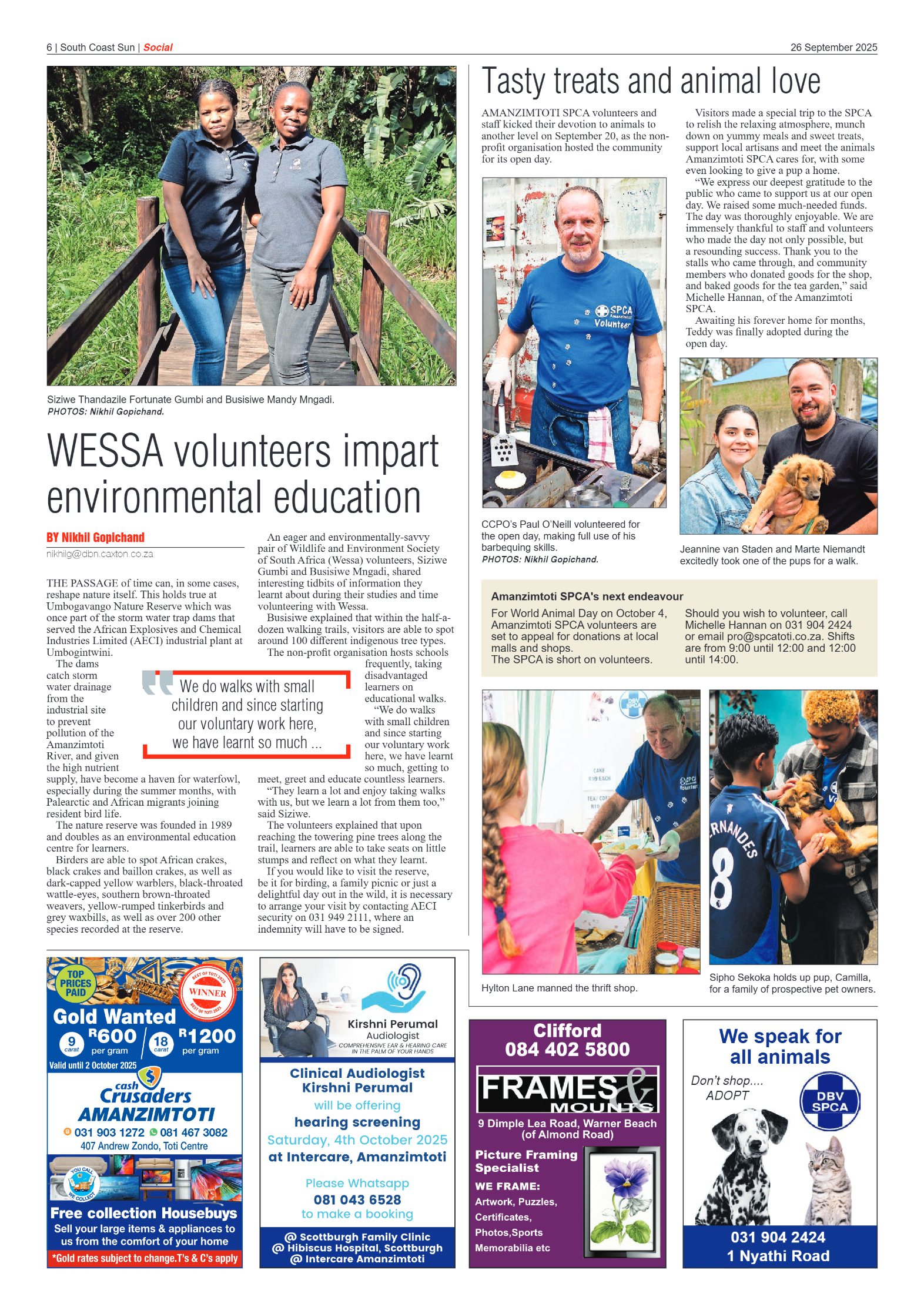 South Coast Sun 26 September 2025 page 6