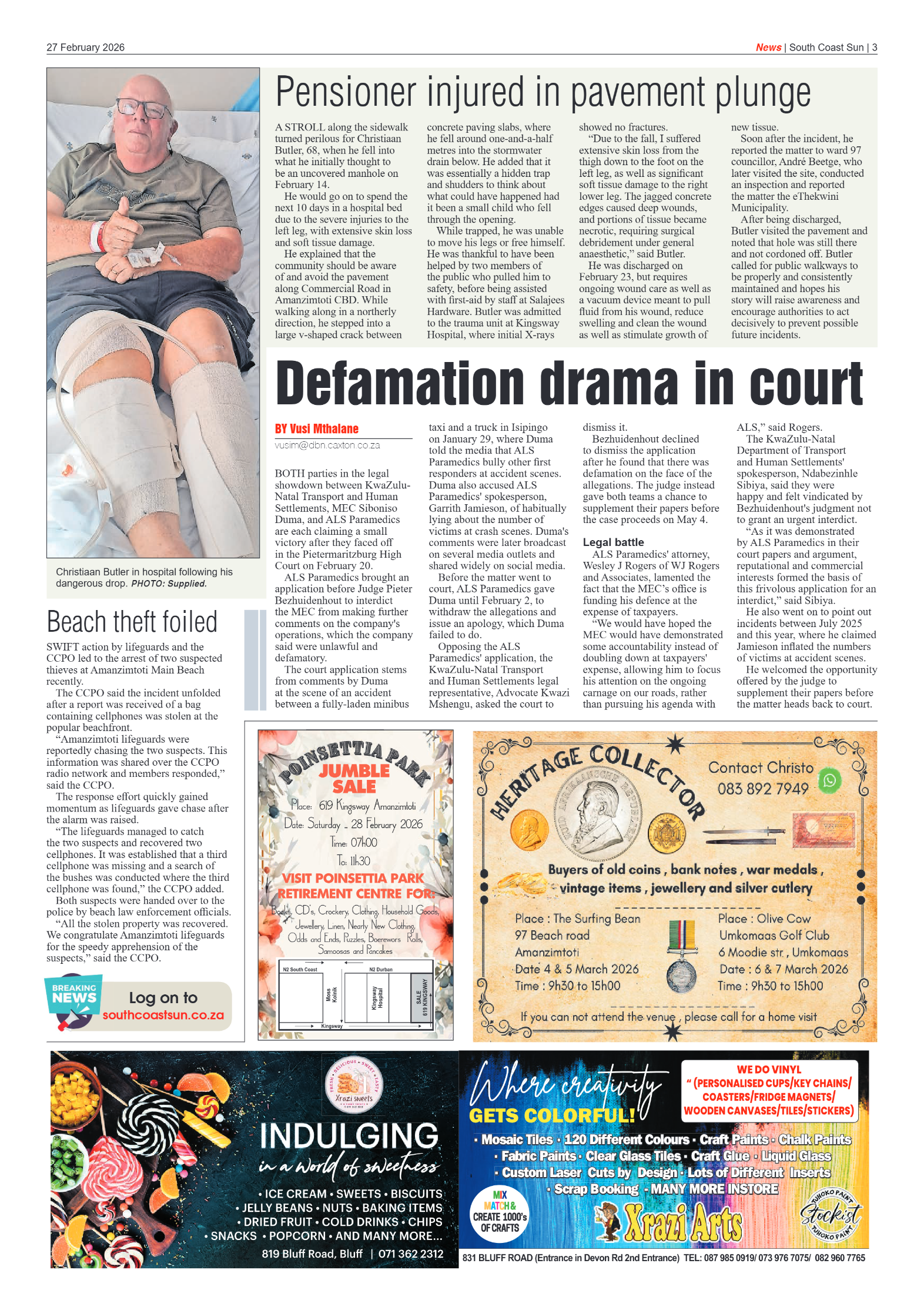 South Coast Sun 27 February 2026 page 3
