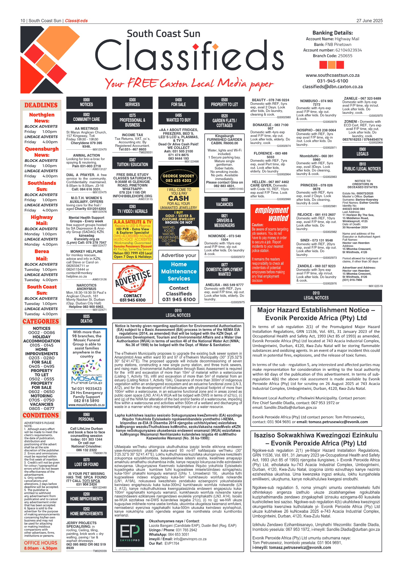 South Coast Sun 27 June 2025 page 10