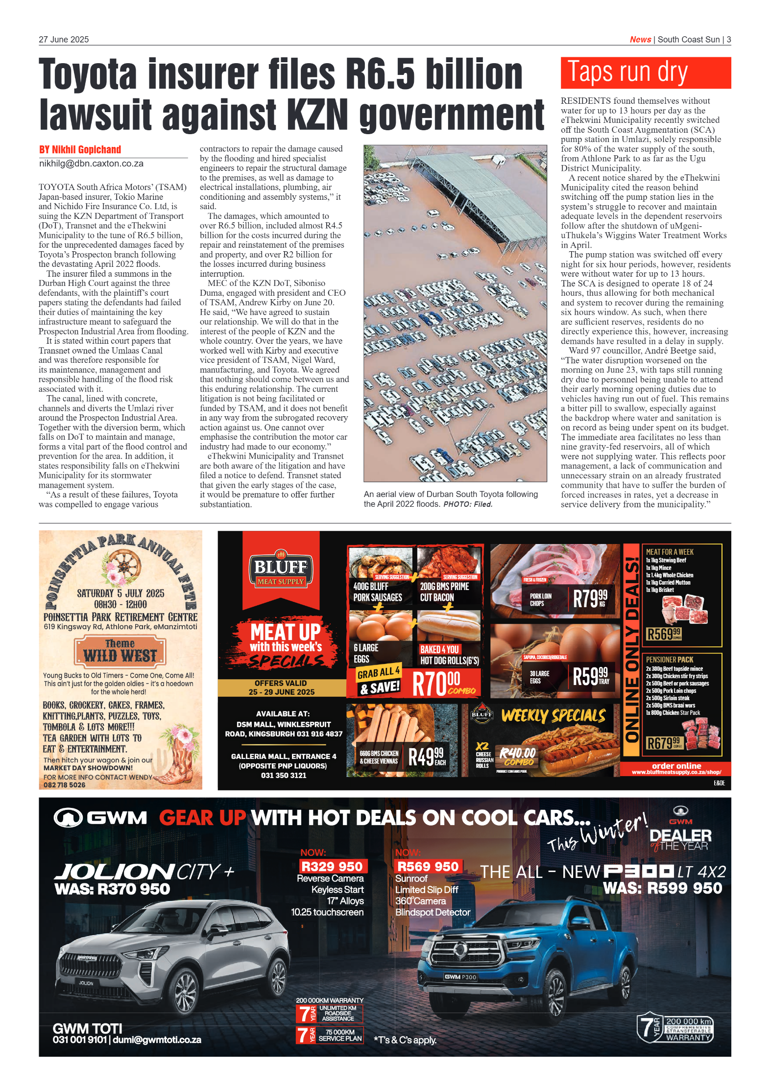 South Coast Sun 27 June 2025 page 3