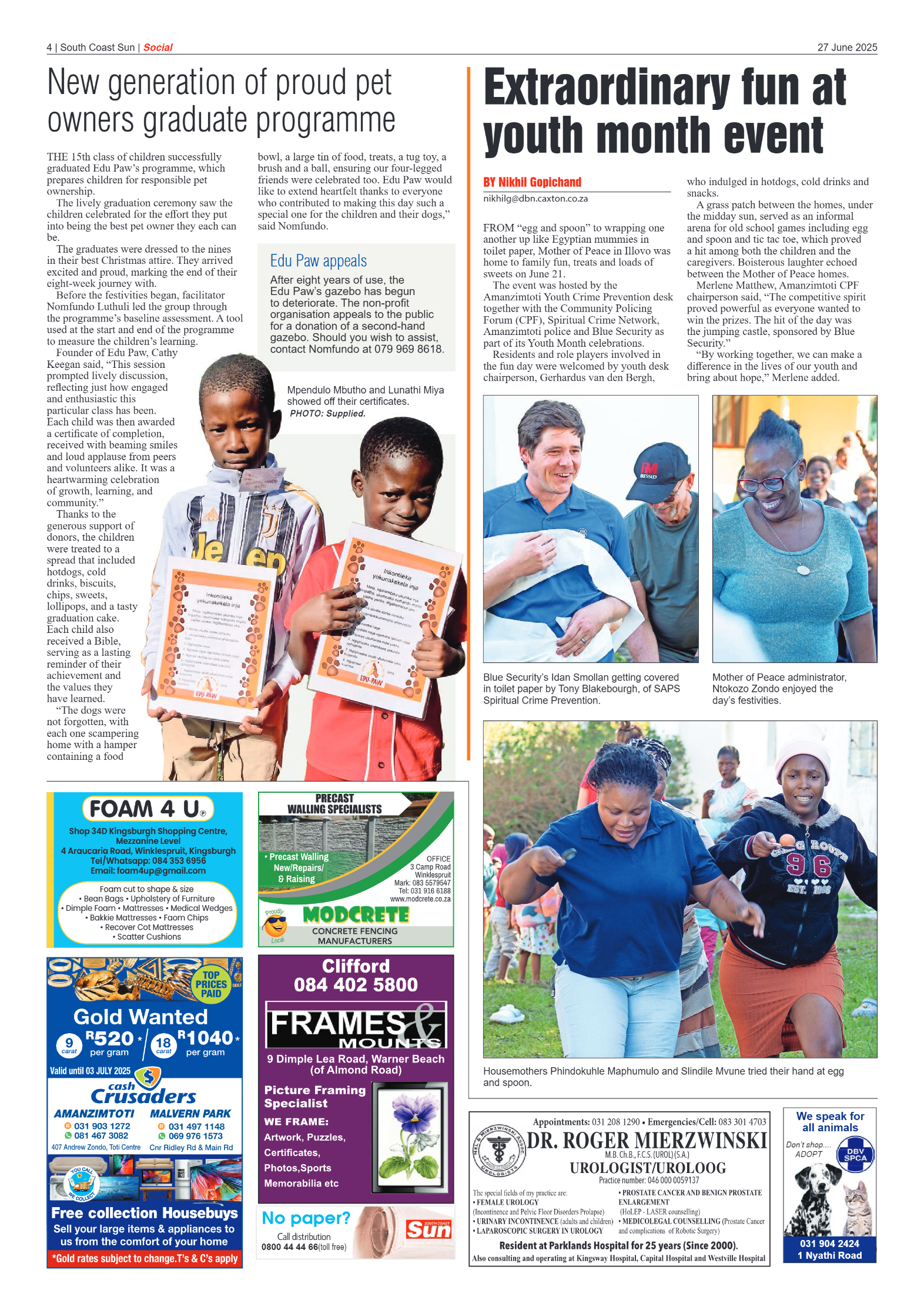 South Coast Sun 27 June 2025 page 4