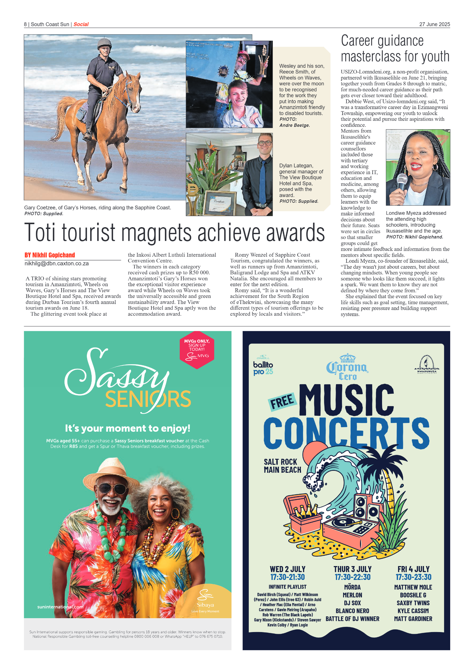 South Coast Sun 27 June 2025 page 8