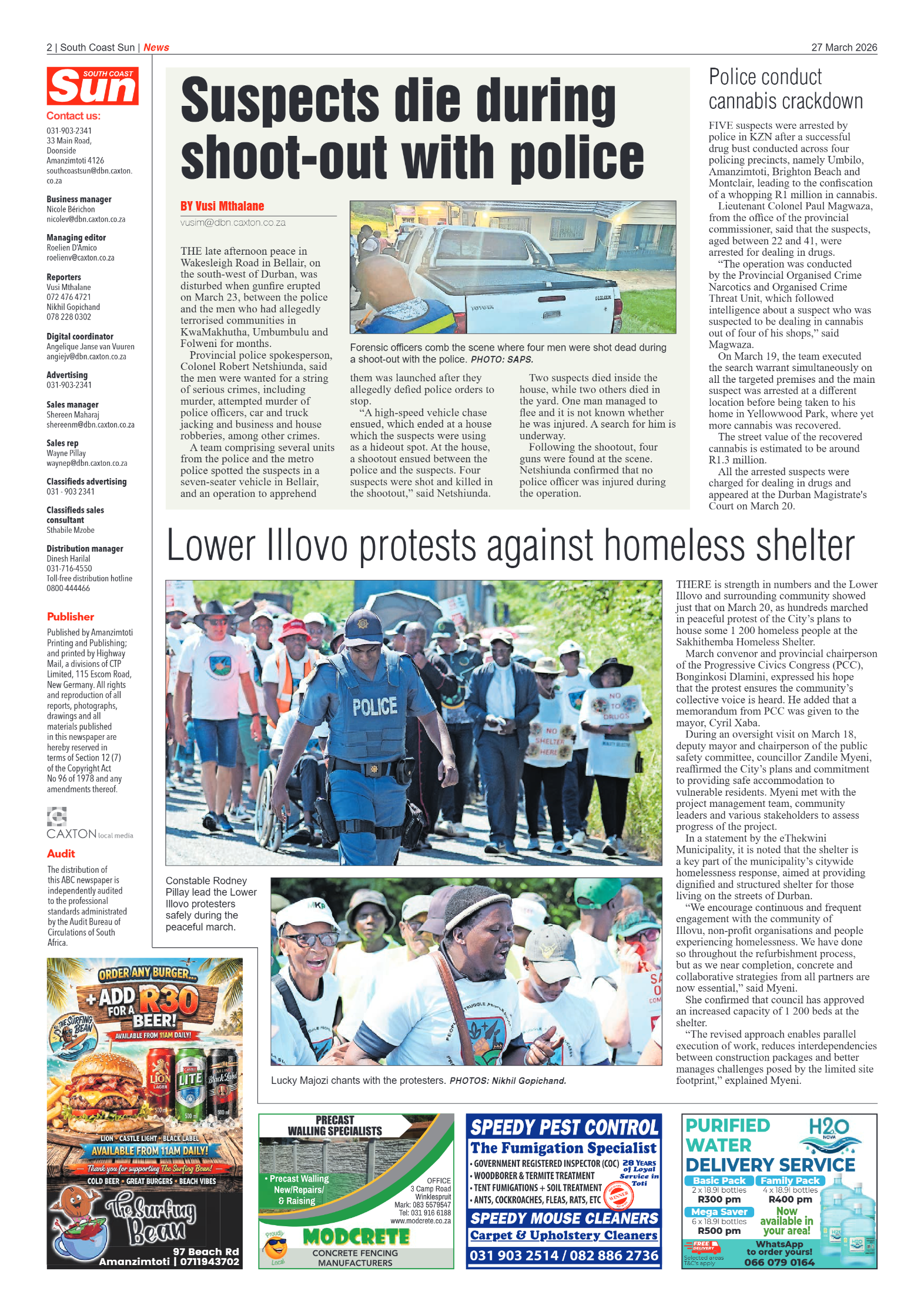 South Coast Sun 27 March 2026 page 2