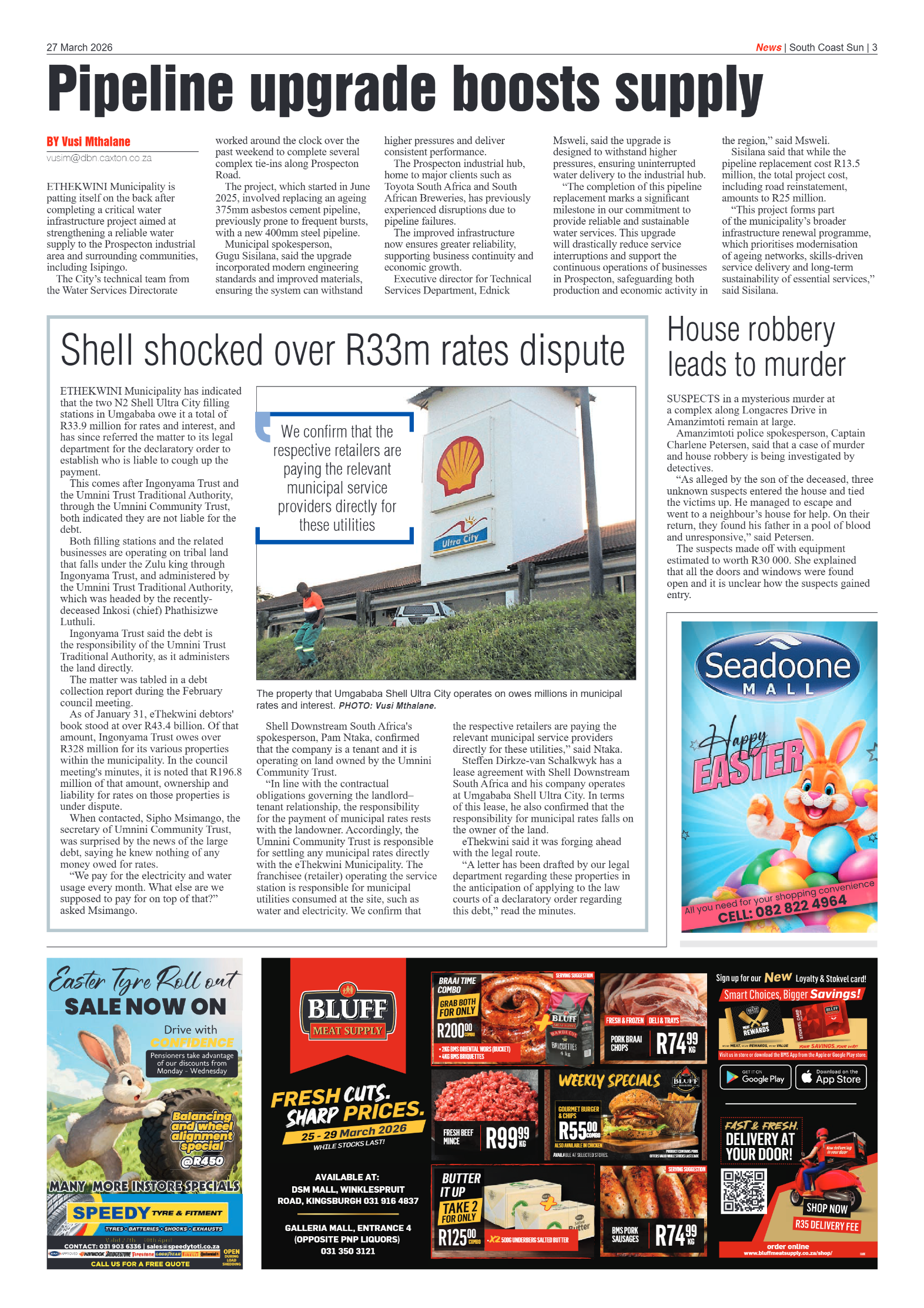 South Coast Sun 27 March 2026 page 3